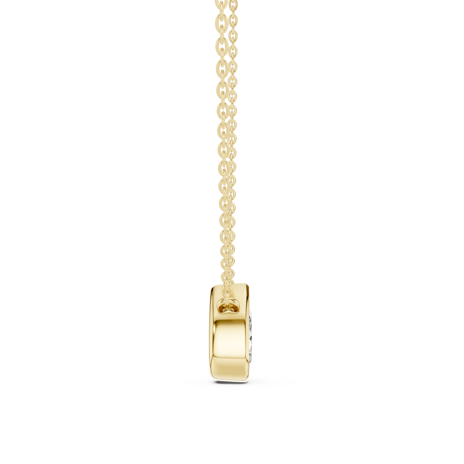  Gold Eternal Embrace Pendant Side View