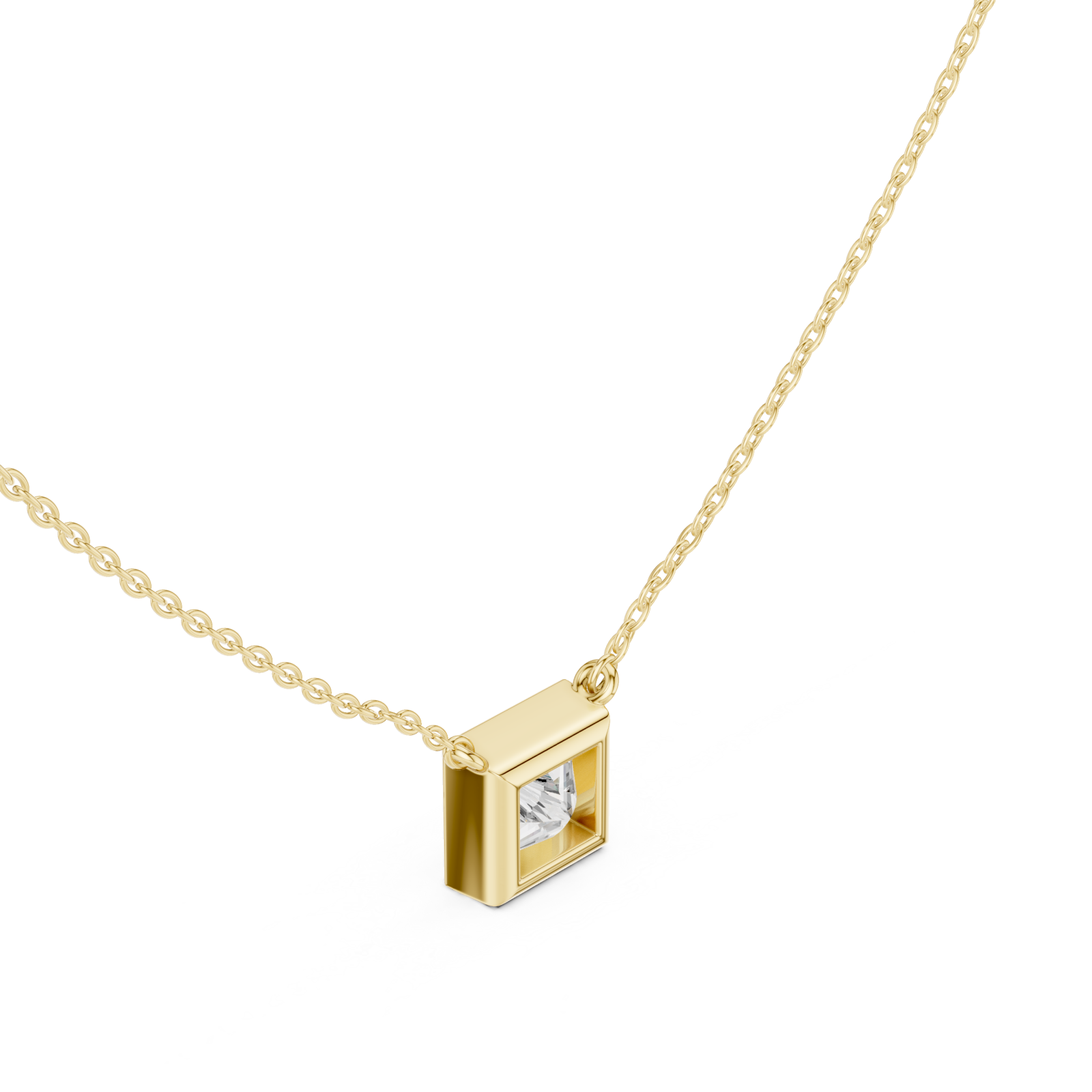 Gold Evening Sable Geometric Pendant Right View