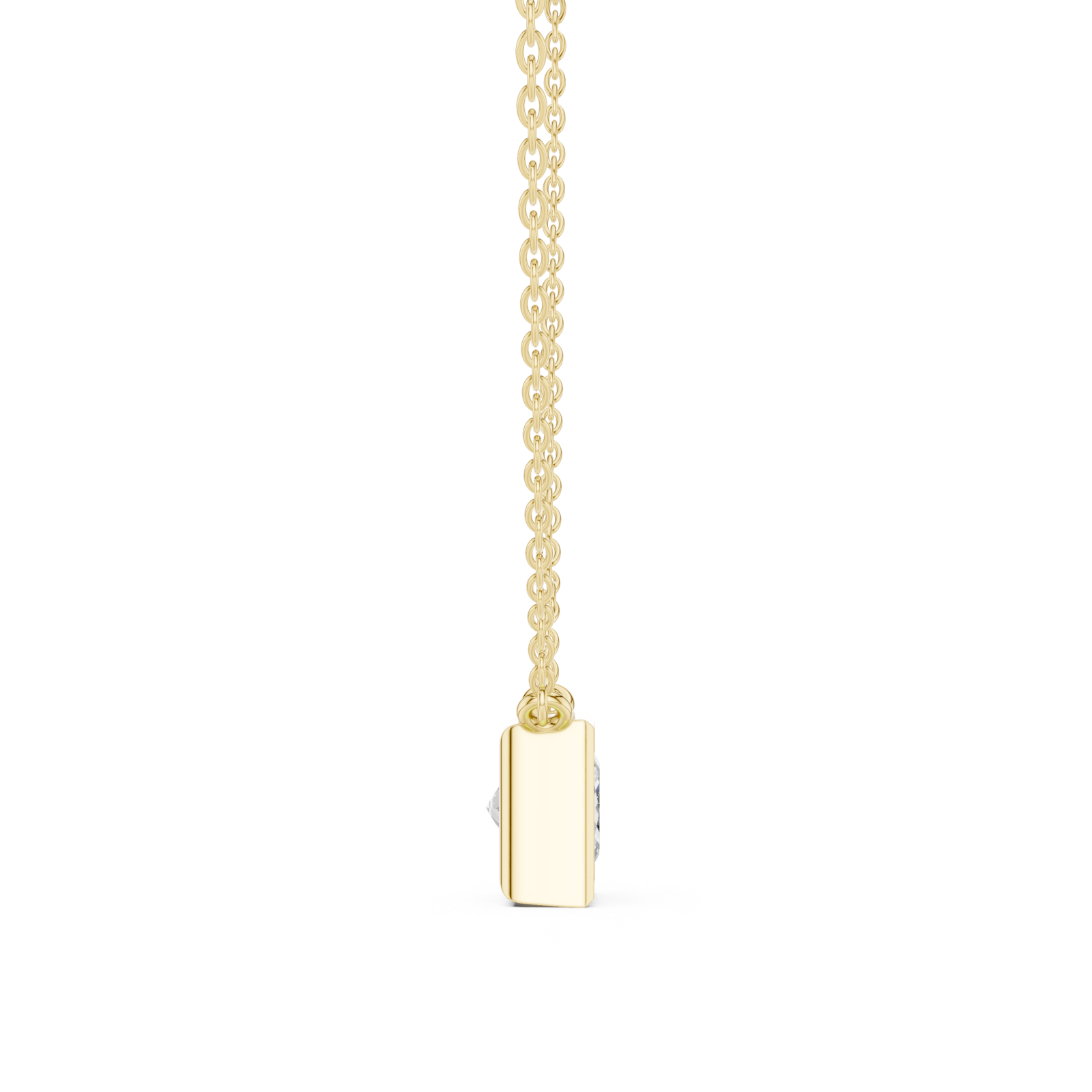  Gold Evening Sable Geometric Pendant Side View