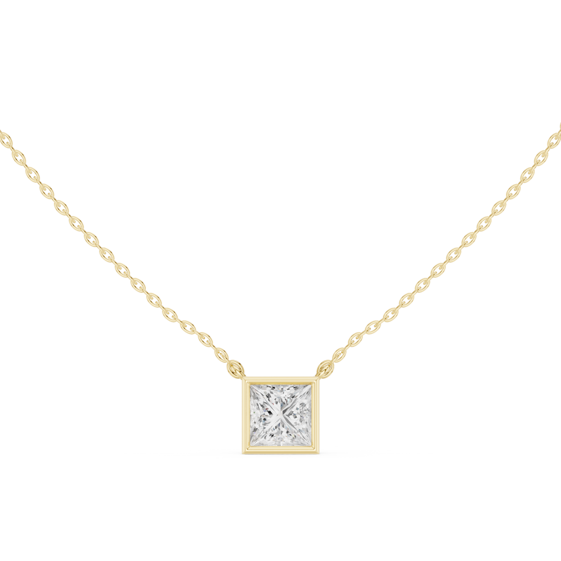 Gold Evening Sable Geometric Pendant Right View
