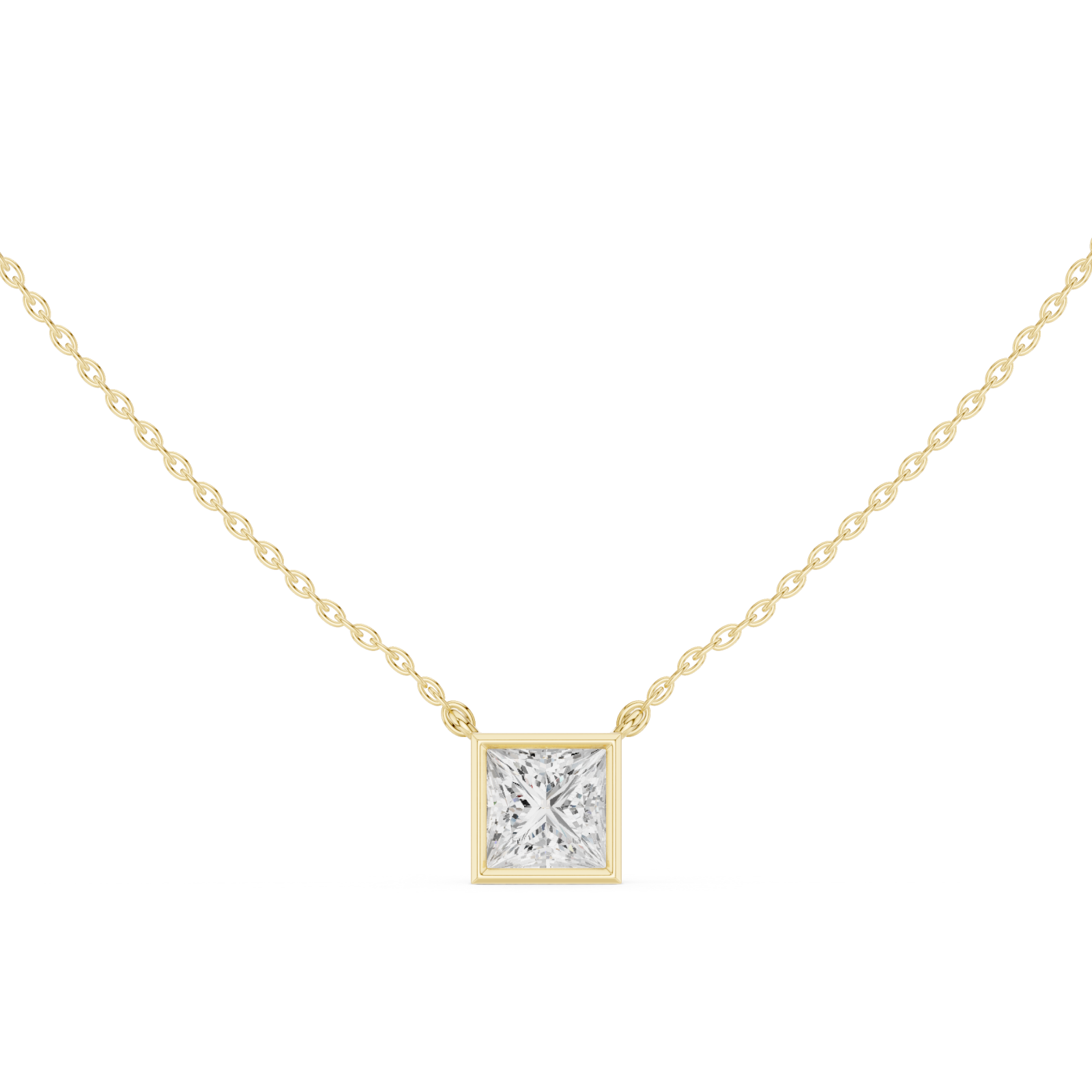  Gold Evening Sable Geometric Pendant Front View