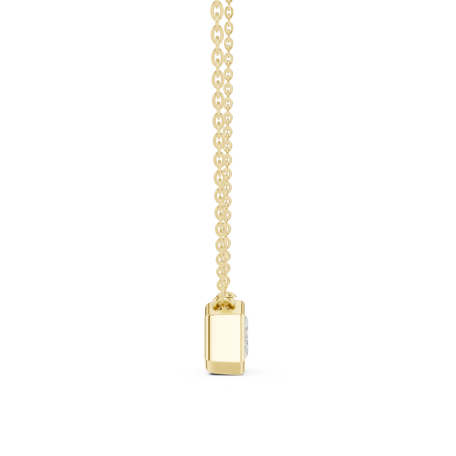  Gold Celestial Echo Pendant Side View