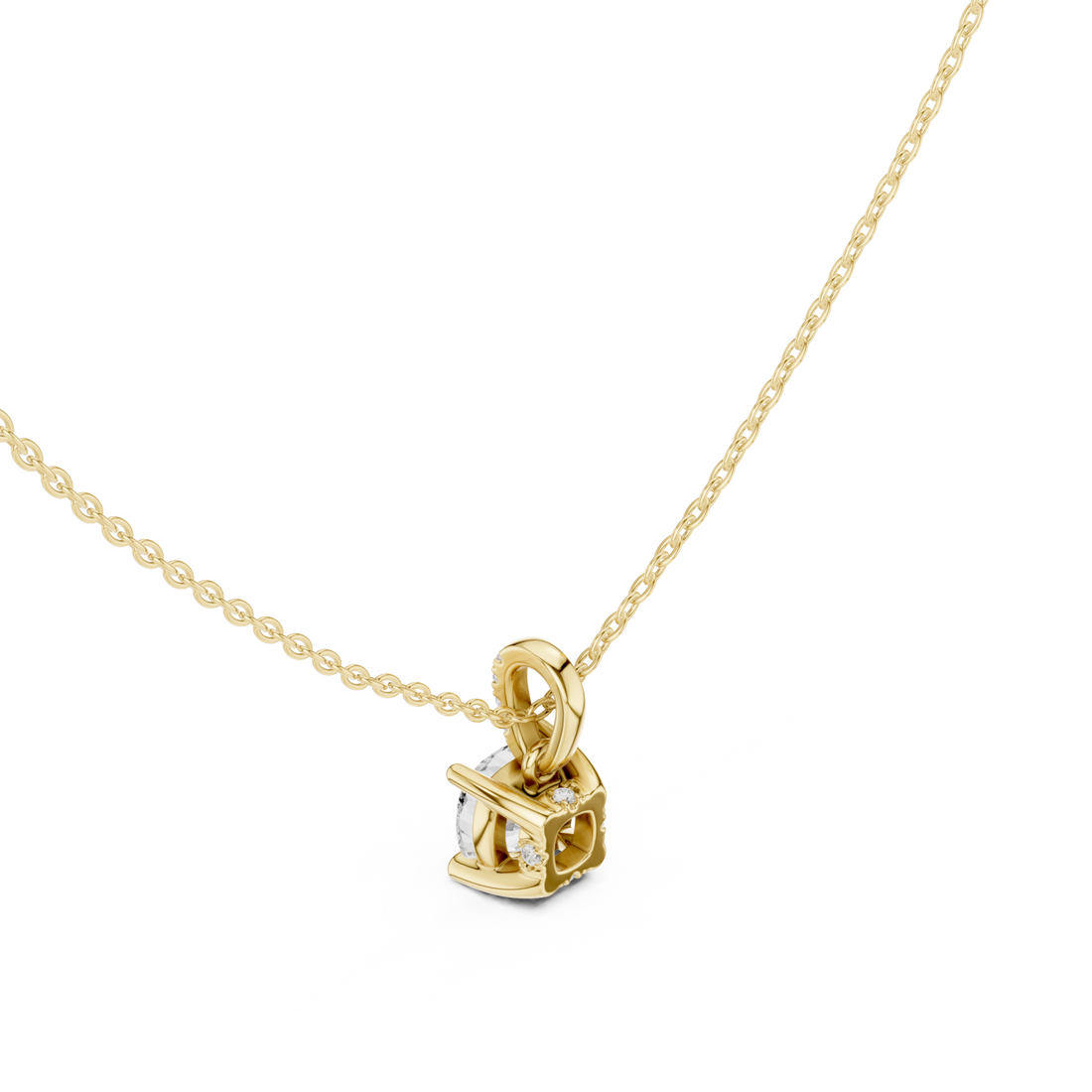 Gold Celestial Harmony Link Pendant Right View