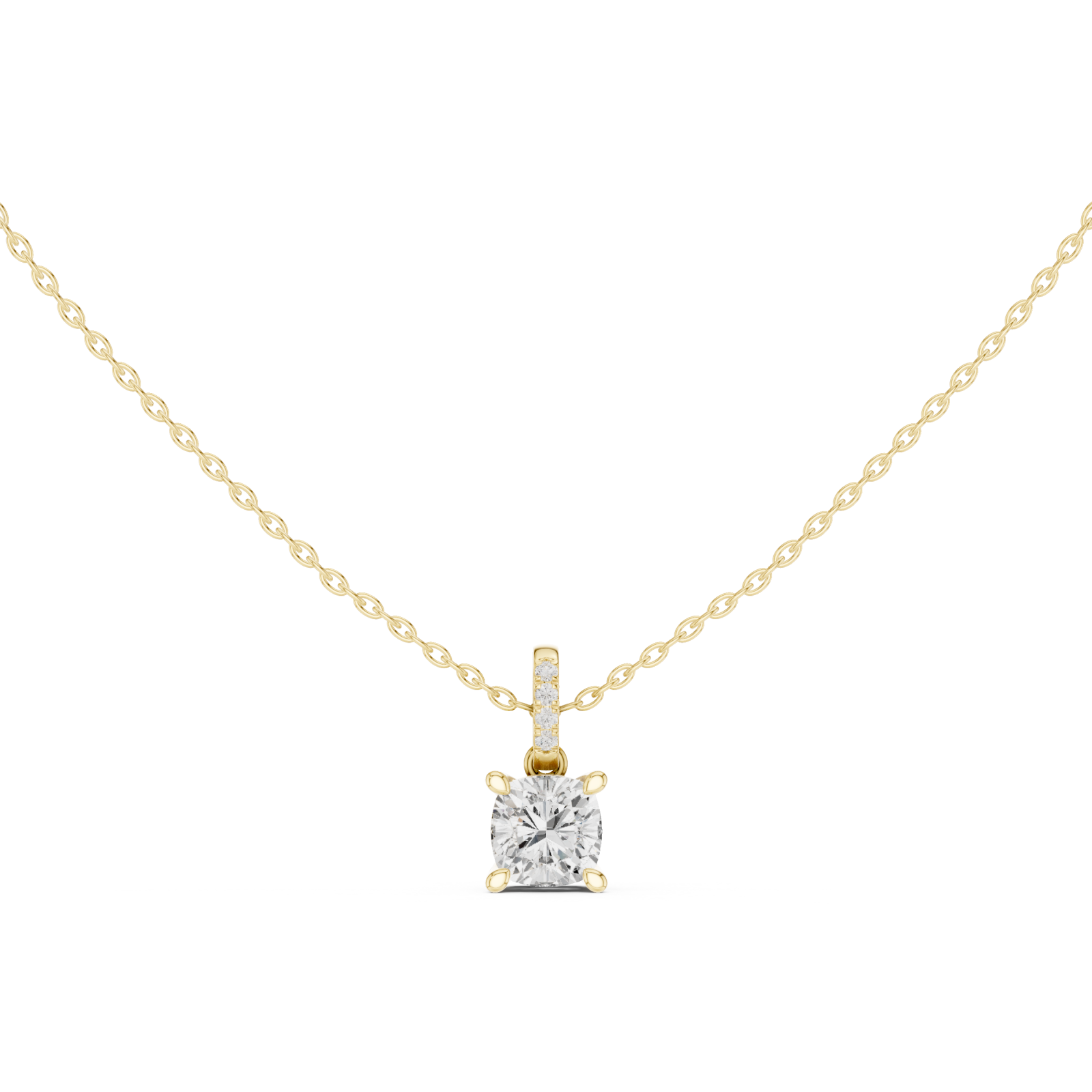  Gold Celestial Harmony Link Pendant Front View