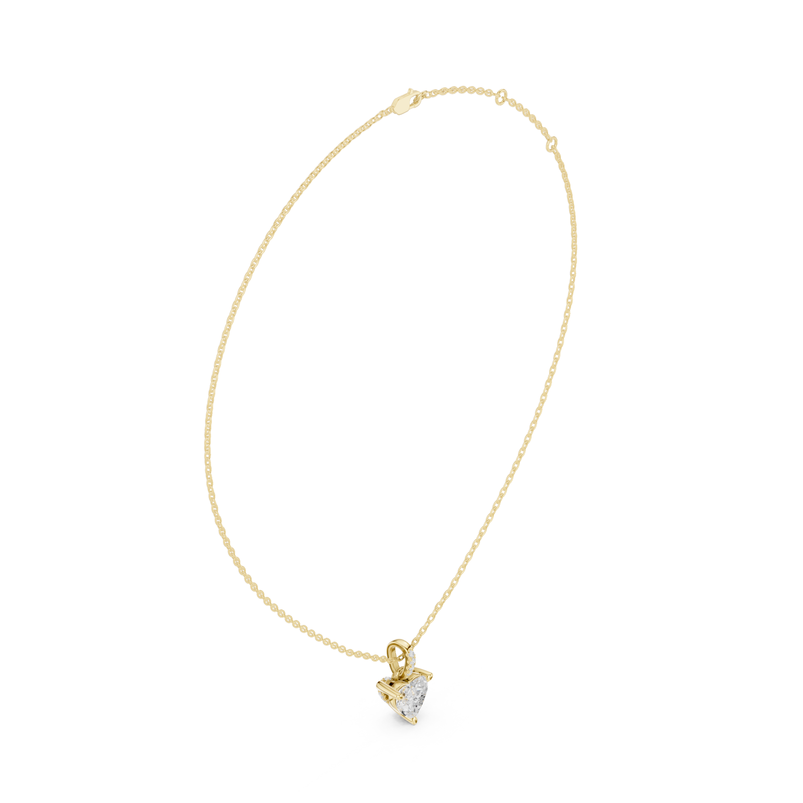 Gold Radiant Embrace Knot Pendant Left View