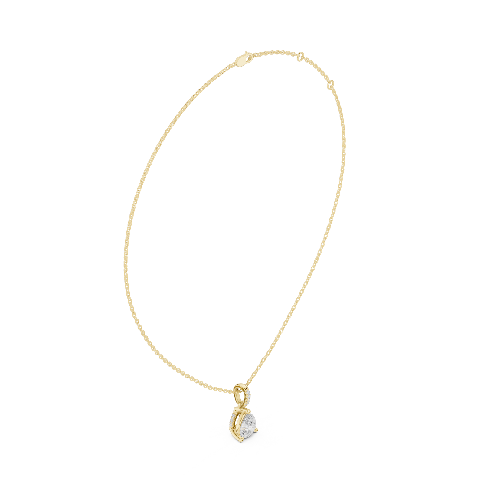  Gold Infinite Grace Loop Pendant Left View