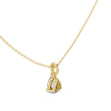 Gold Infinite Grace Loop Pendant Right View