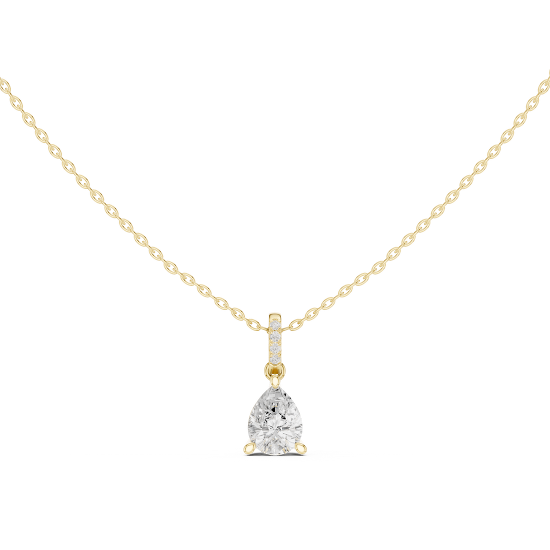 Gold Infinite Grace Loop Pendant Right View
