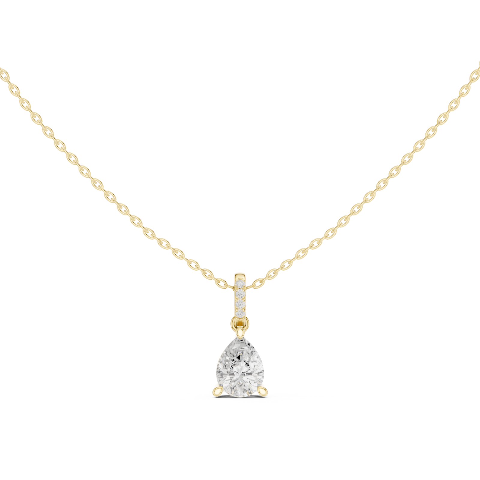  Gold Infinite Grace Loop Pendant Front View