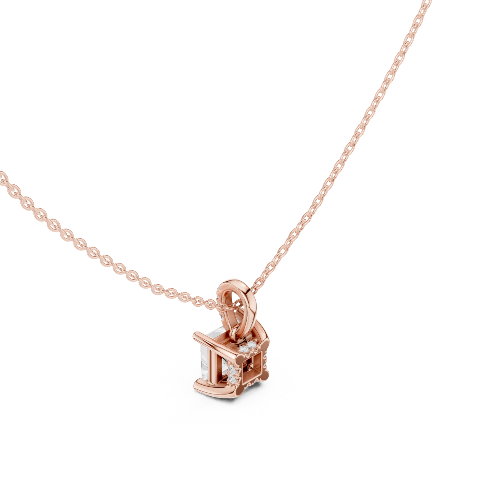  Rose Gold Celestial Duality Zodiac Pendant Right View