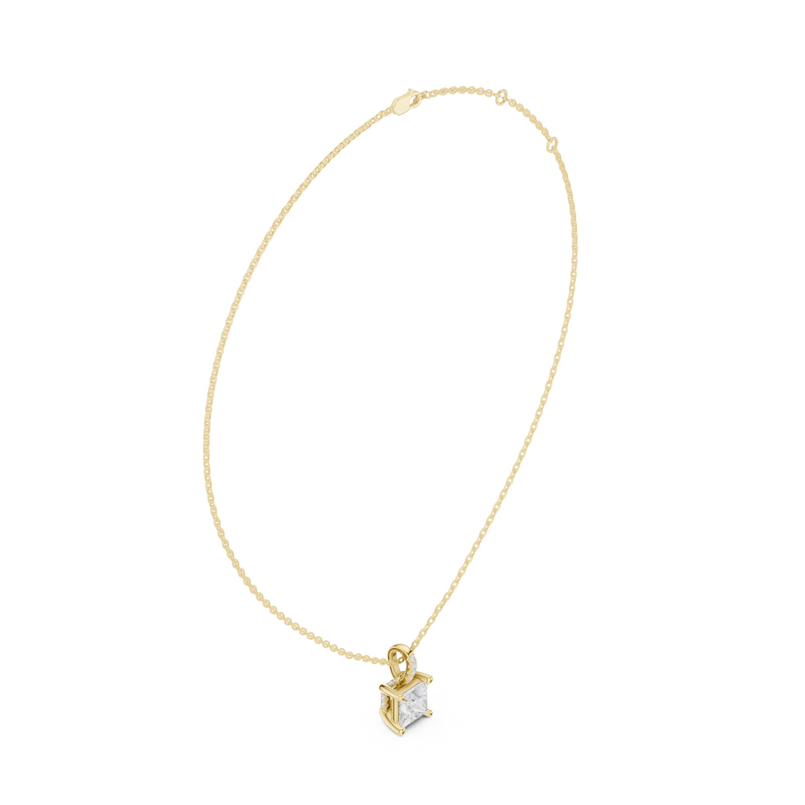  Gold Celestial Duality Zodiac Pendant Left View