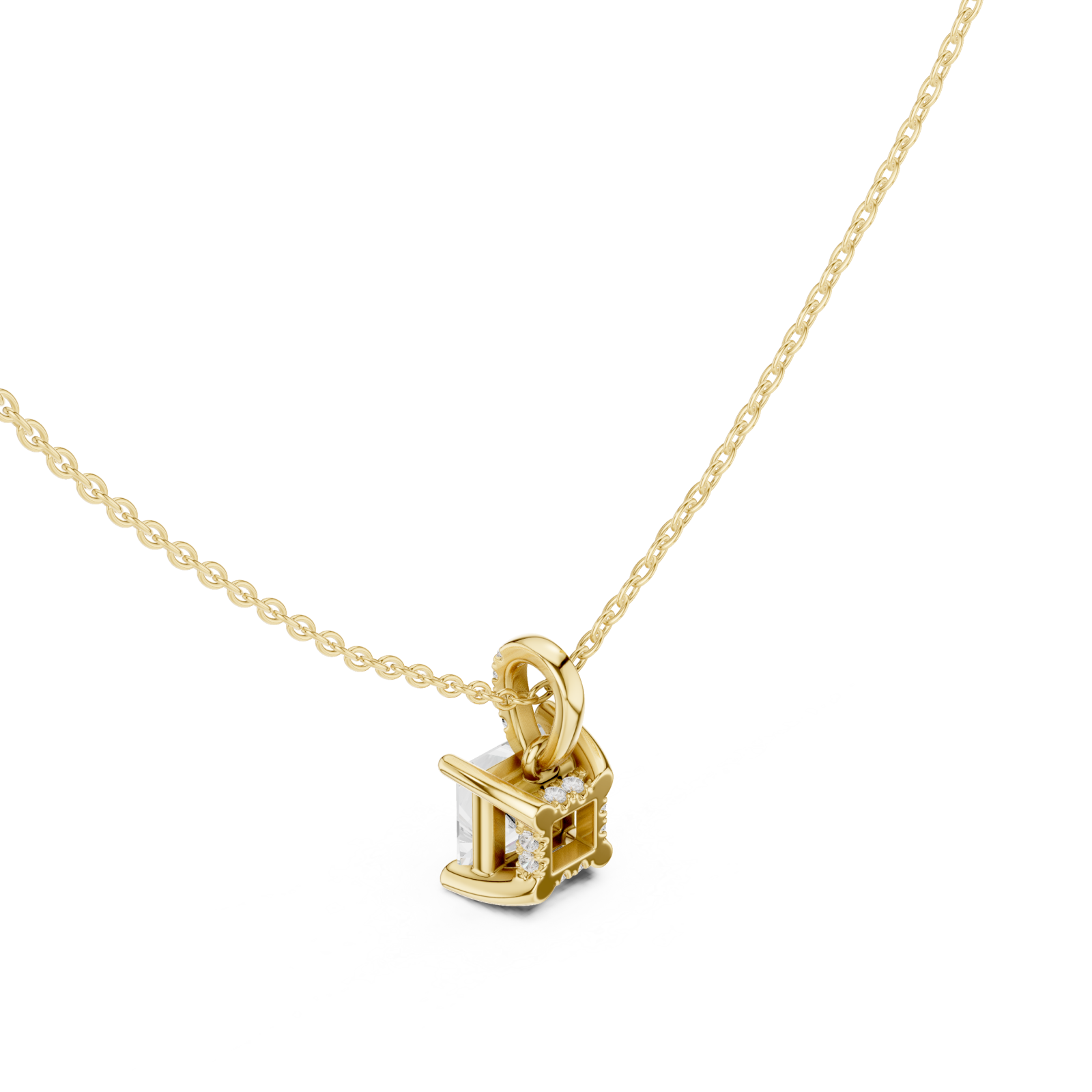 Gold Celestial Duality Zodiac Pendant Right View