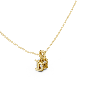 Gold Celestial Duality Zodiac Pendant Right View