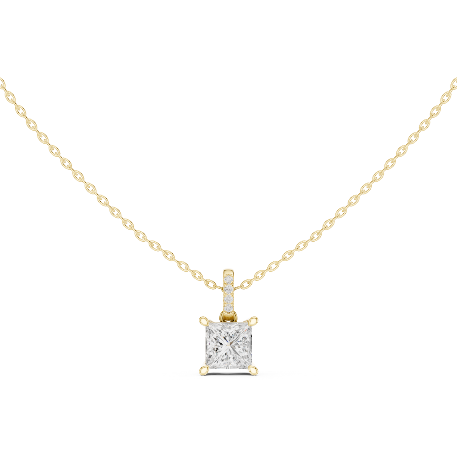  Gold Celestial Duality Zodiac Pendant Front View