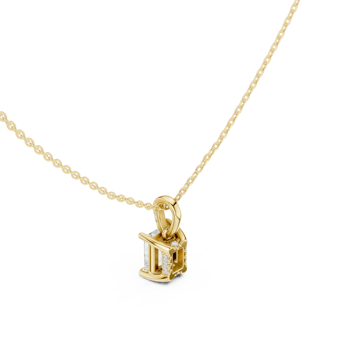 Gold Eternal Echo Minimal Pendant Right View