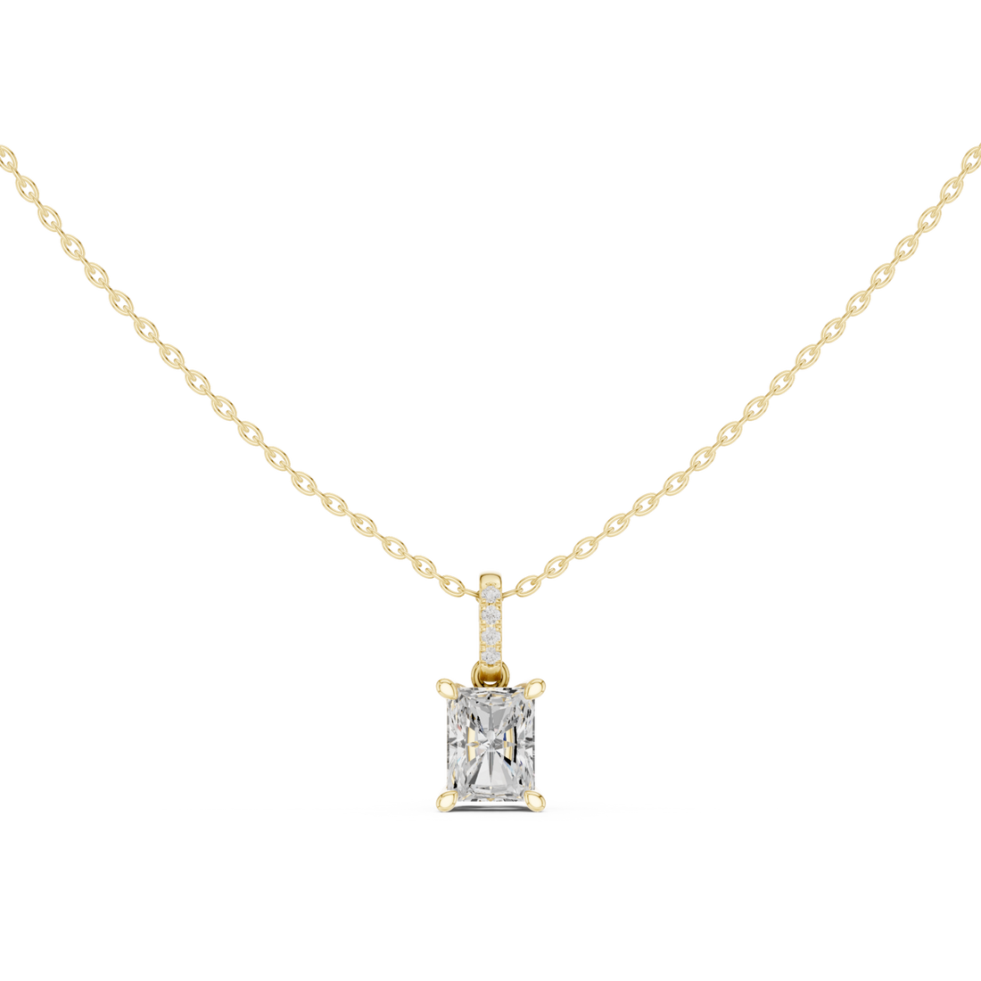 Gold Eternal Echo Minimal Pendant Right View