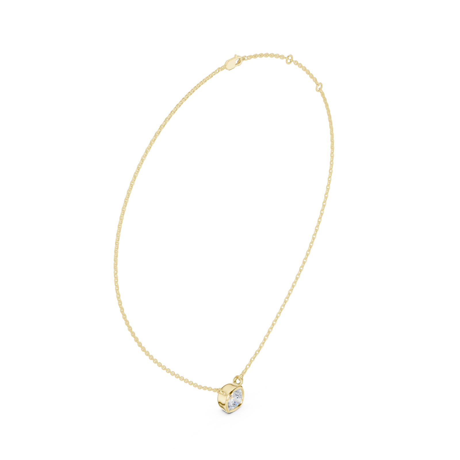  Gold Eternal Embrace Circle Pendant Left View