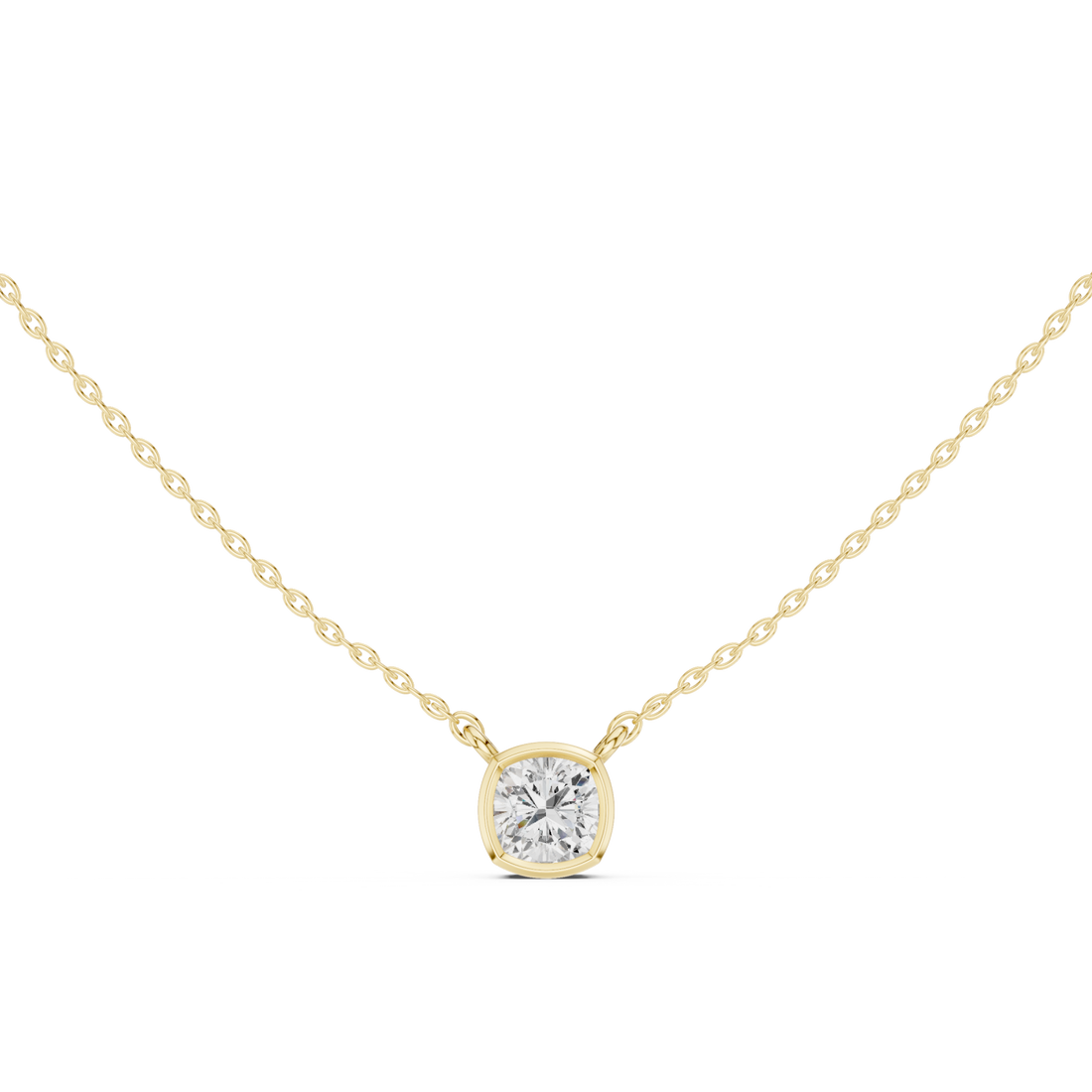 Gold Eternal Embrace Circle Pendant Right View