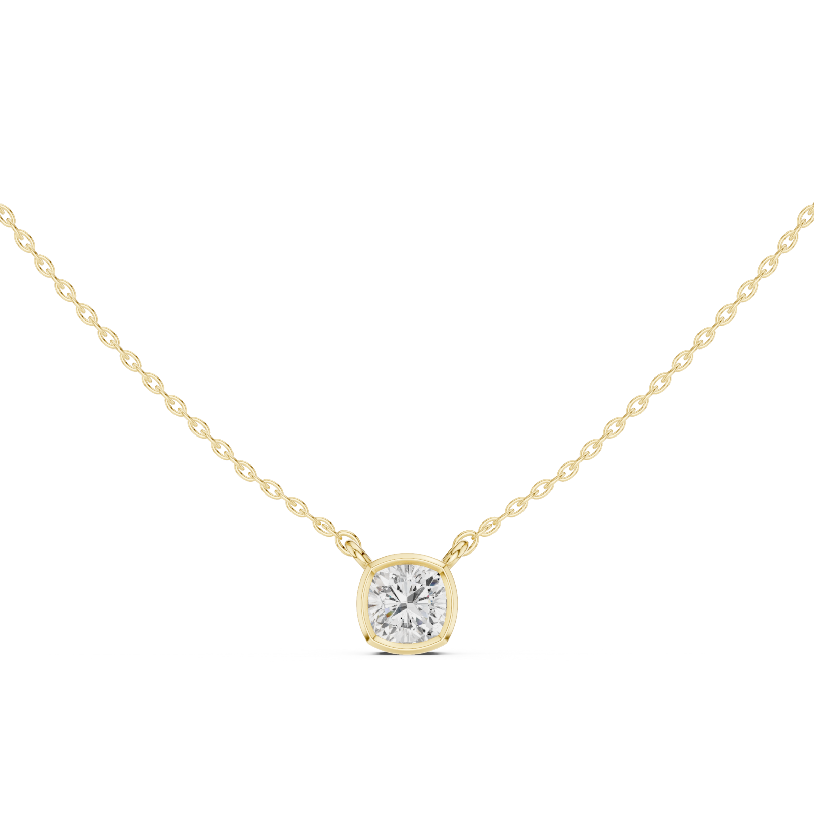  Gold Eternal Embrace Circle Pendant Front View