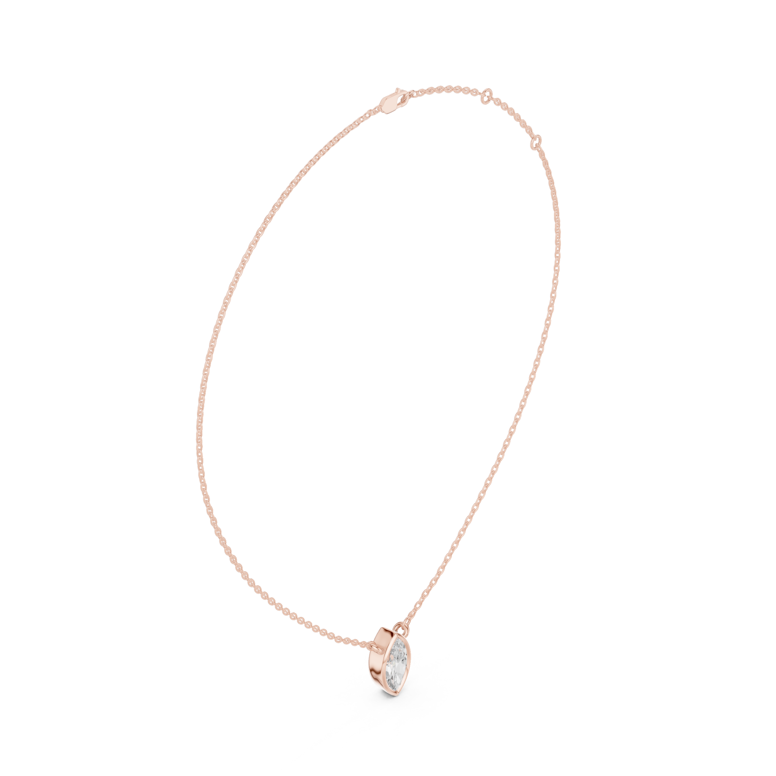  Rose Gold Eternal Gaze Pendant Left View