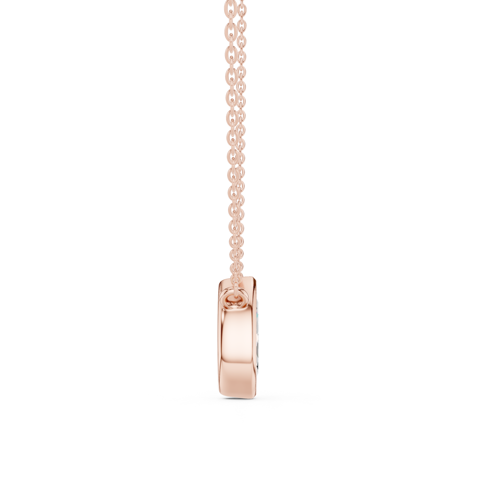  Rose Gold Eternal Gaze Pendant Side View