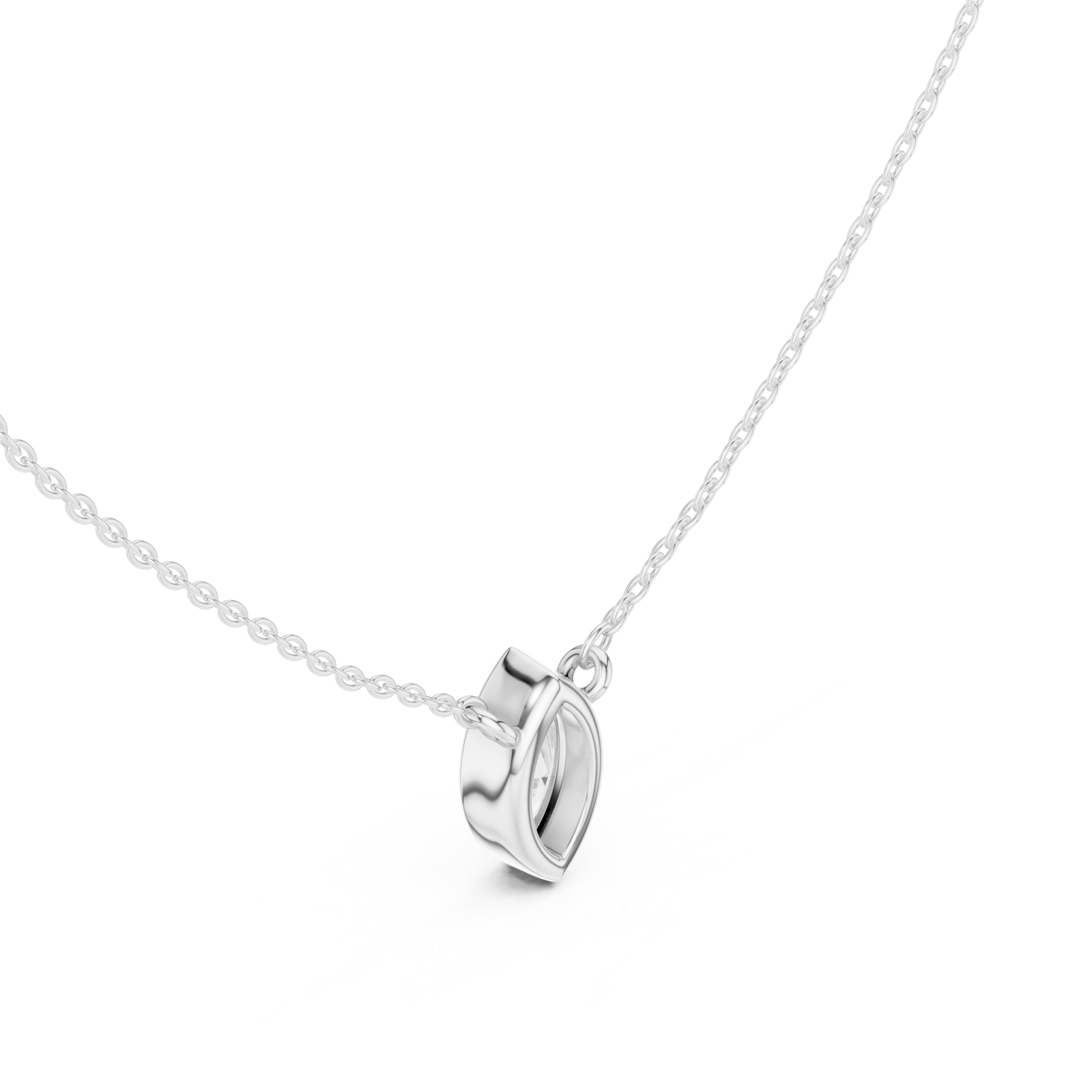  White Gold Eternal Gaze Pendant Right View