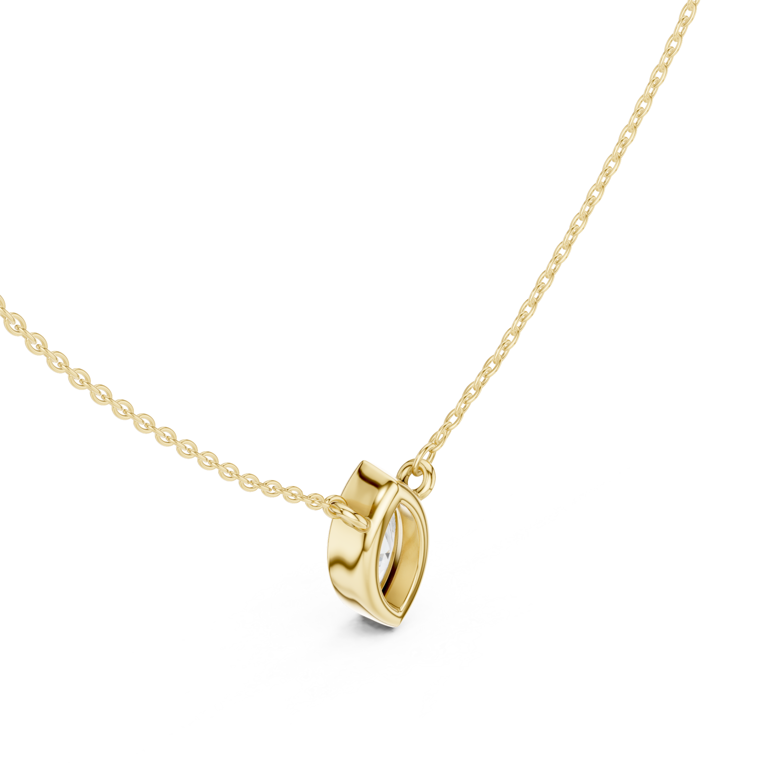 Gold Eternal Gaze Pendant Right View
