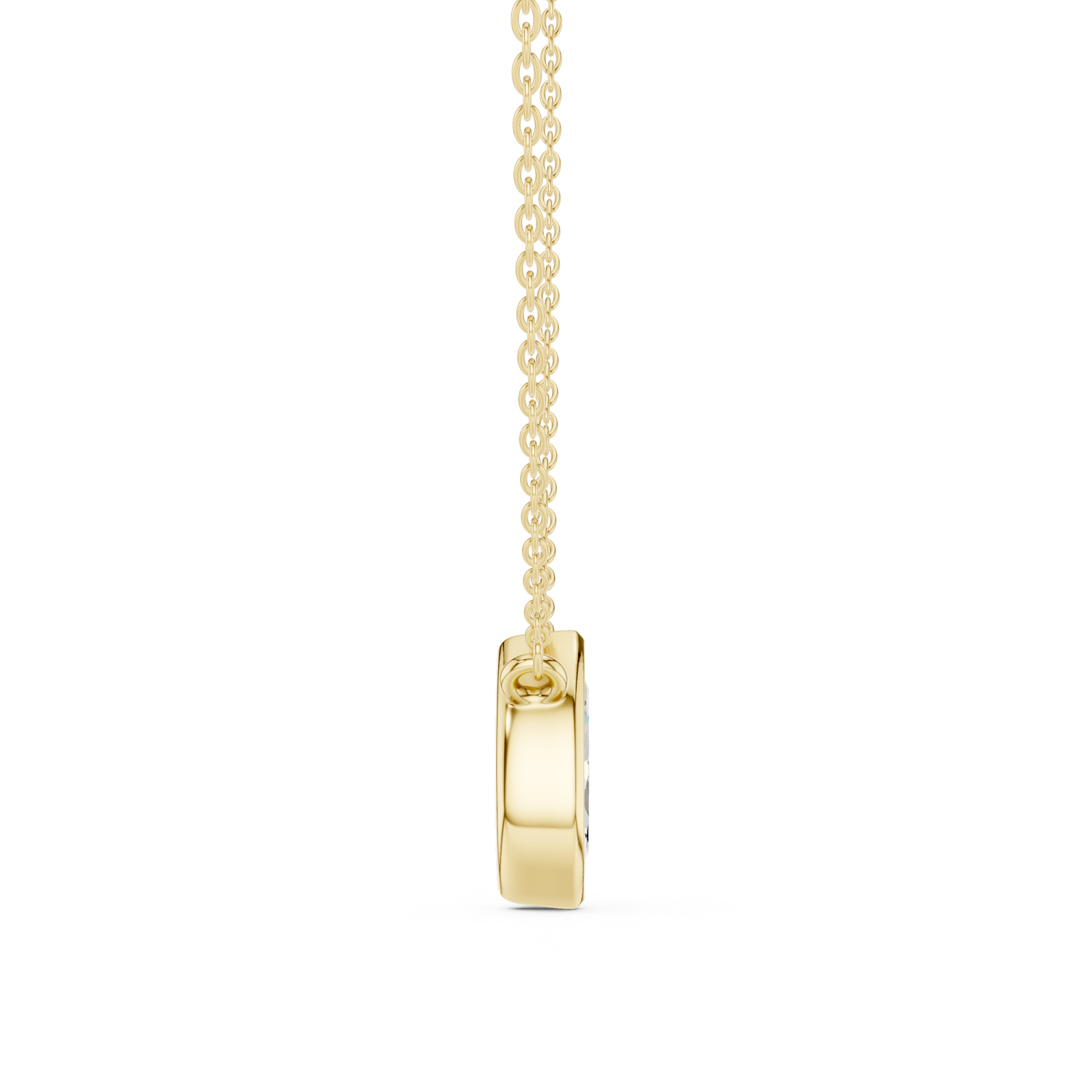  Gold Eternal Gaze Pendant Side View