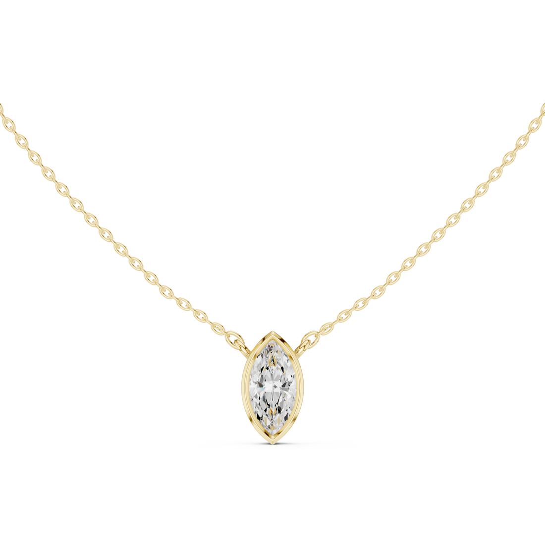 Gold Eternal Gaze Pendant Right View