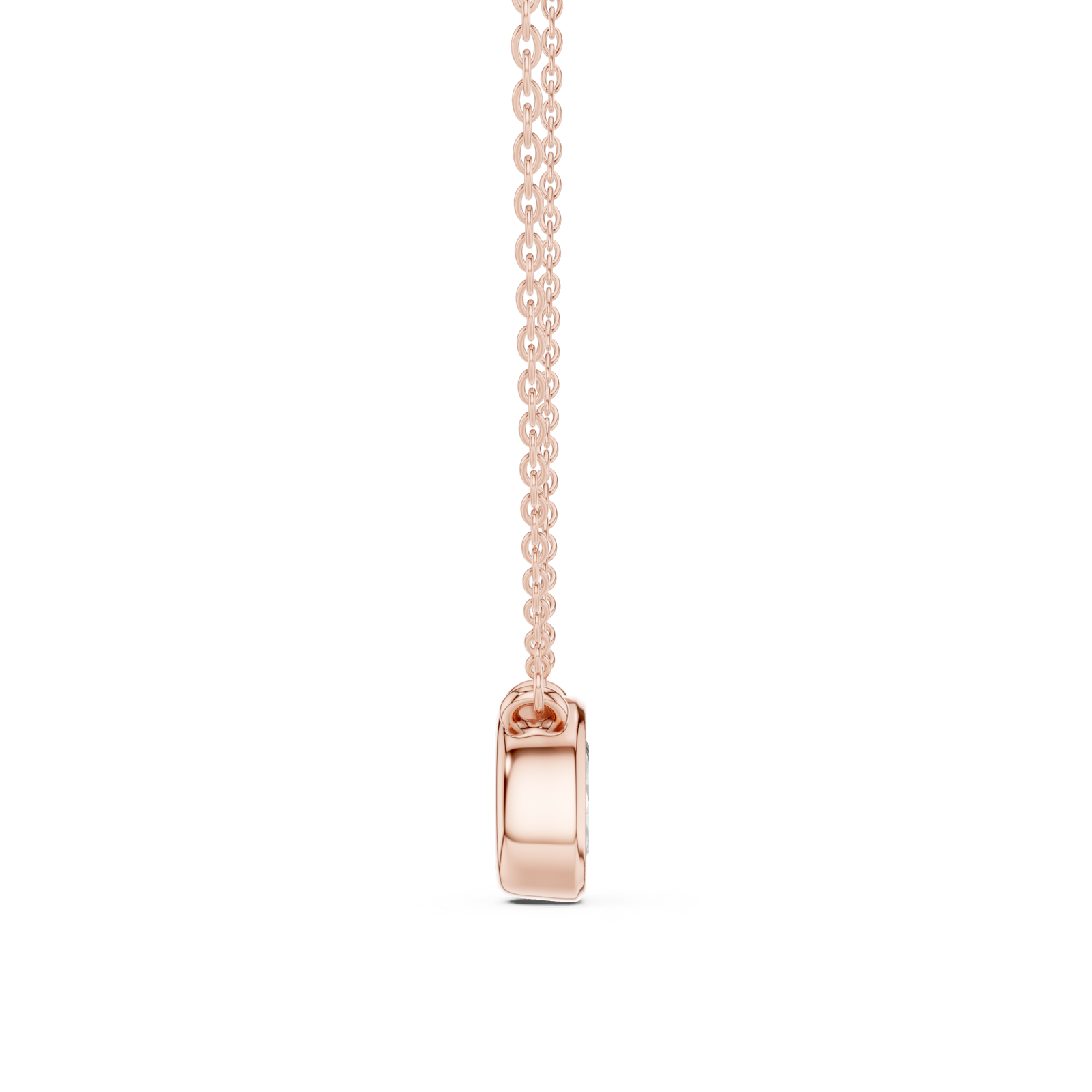  Rose Gold Pure Harmony Pendant Side View