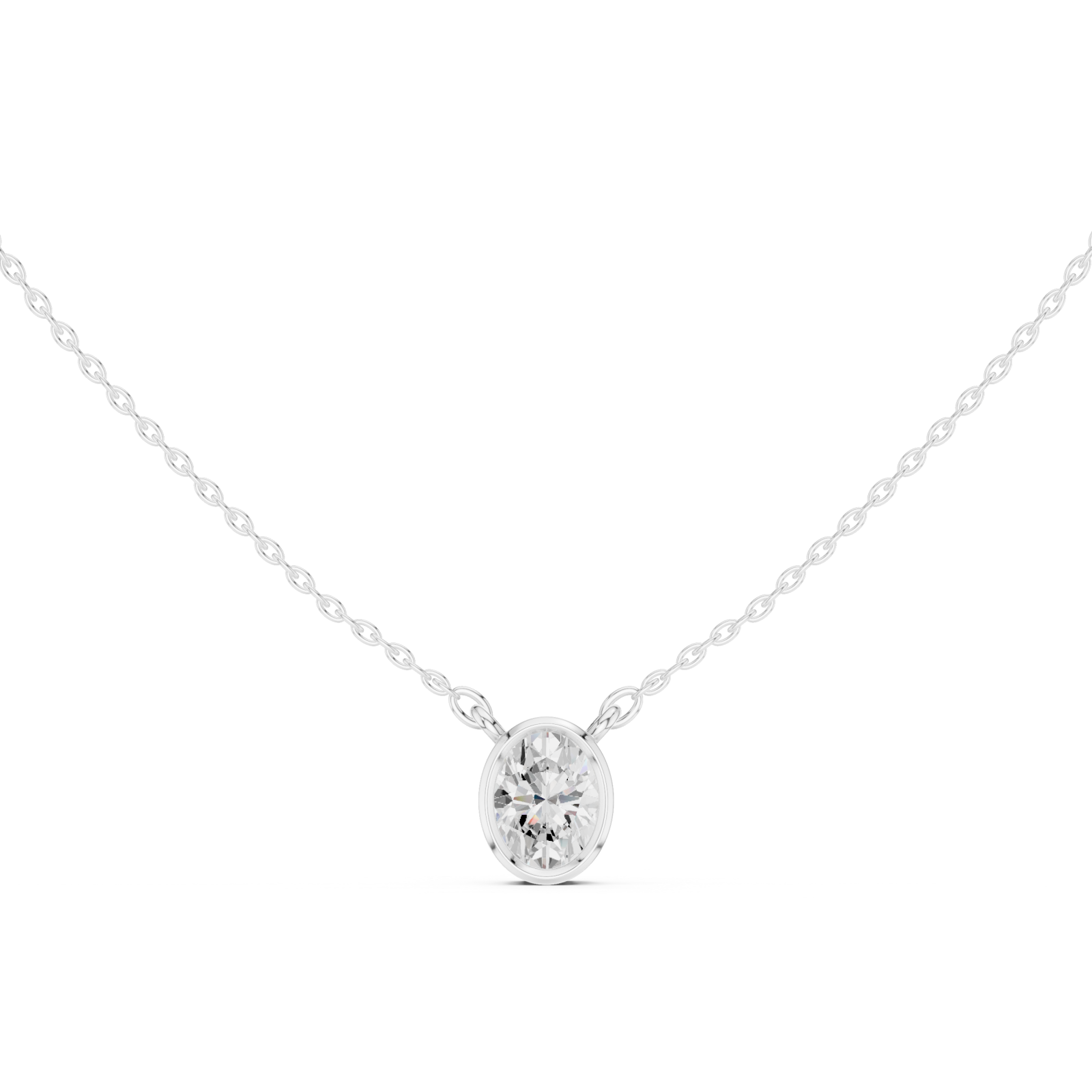  White Gold Pure Harmony Pendant Front View