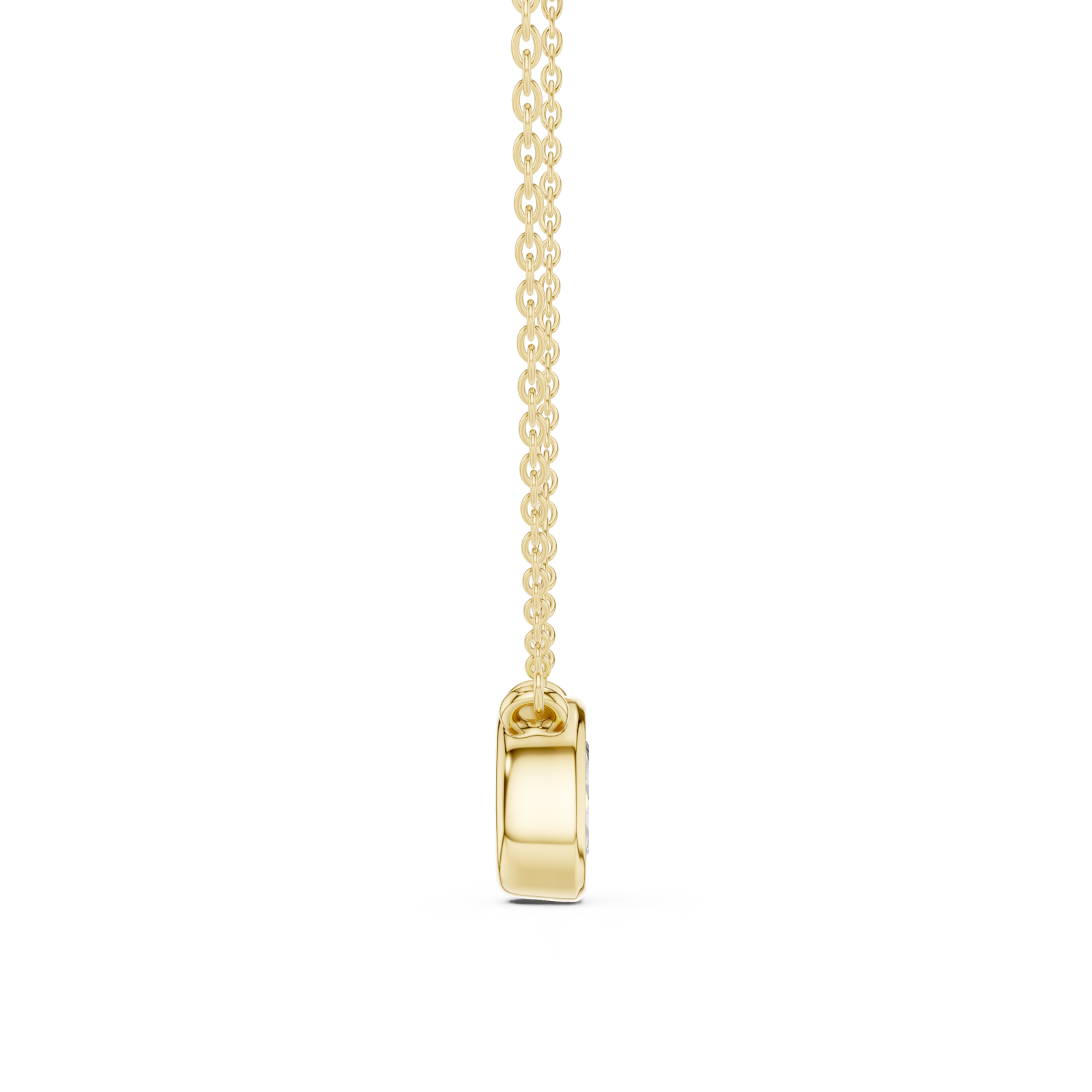  Gold Pure Harmony Pendant Side View