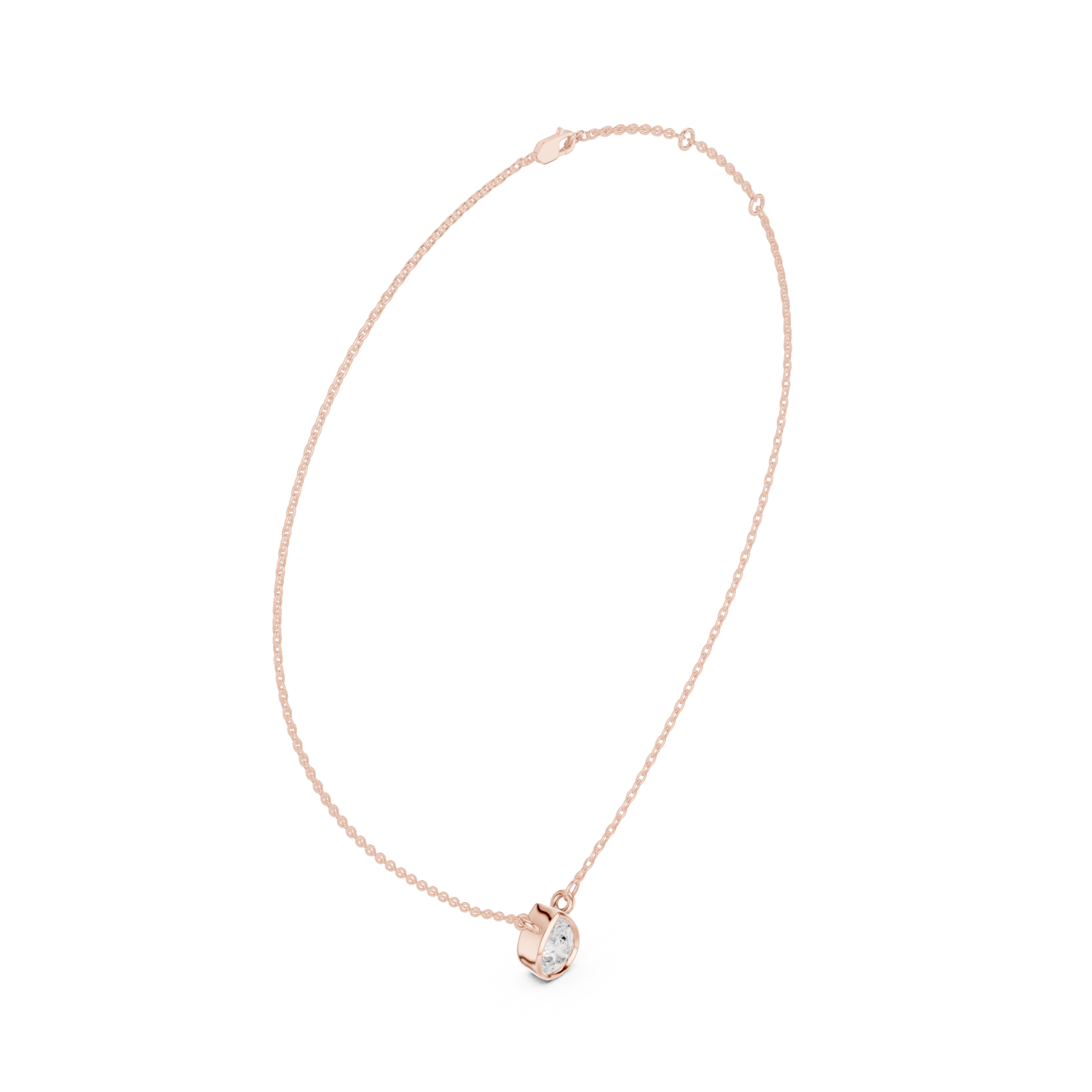  Rose Gold Harbor Radiance Pendant Left View