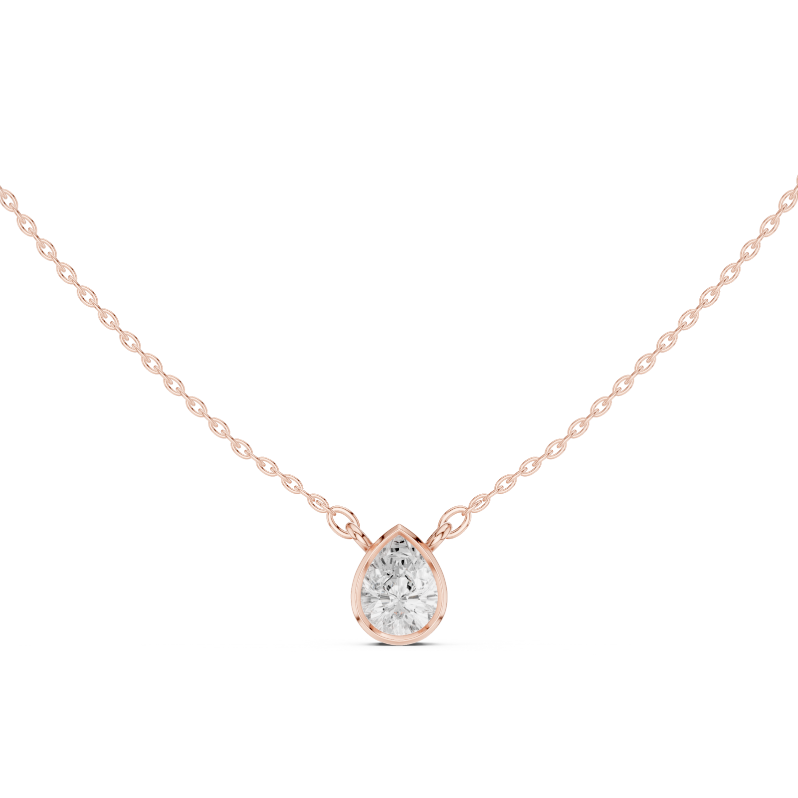  Rose Gold Harbor Radiance Pendant Front View