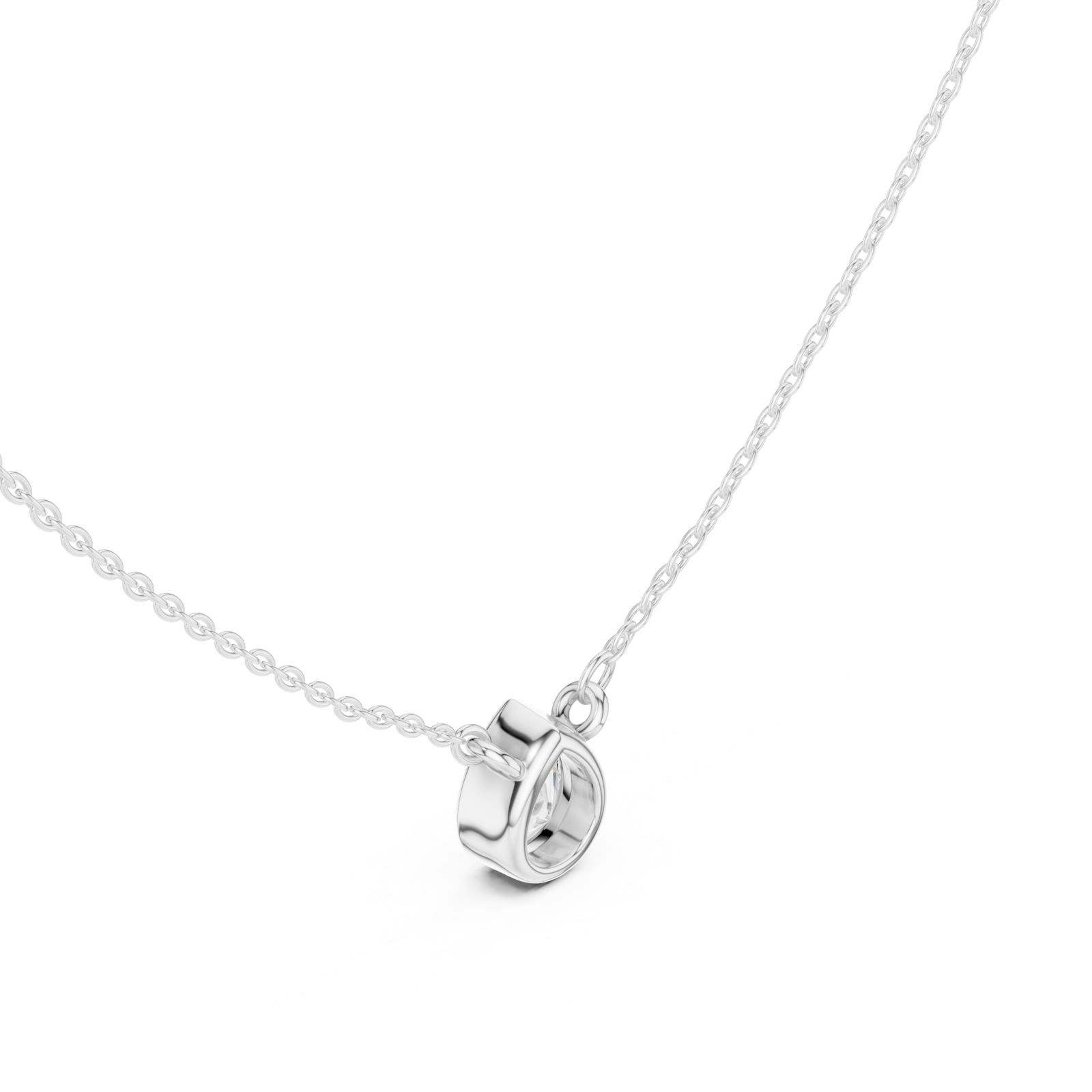  White Gold Harbor Radiance Pendant Right View