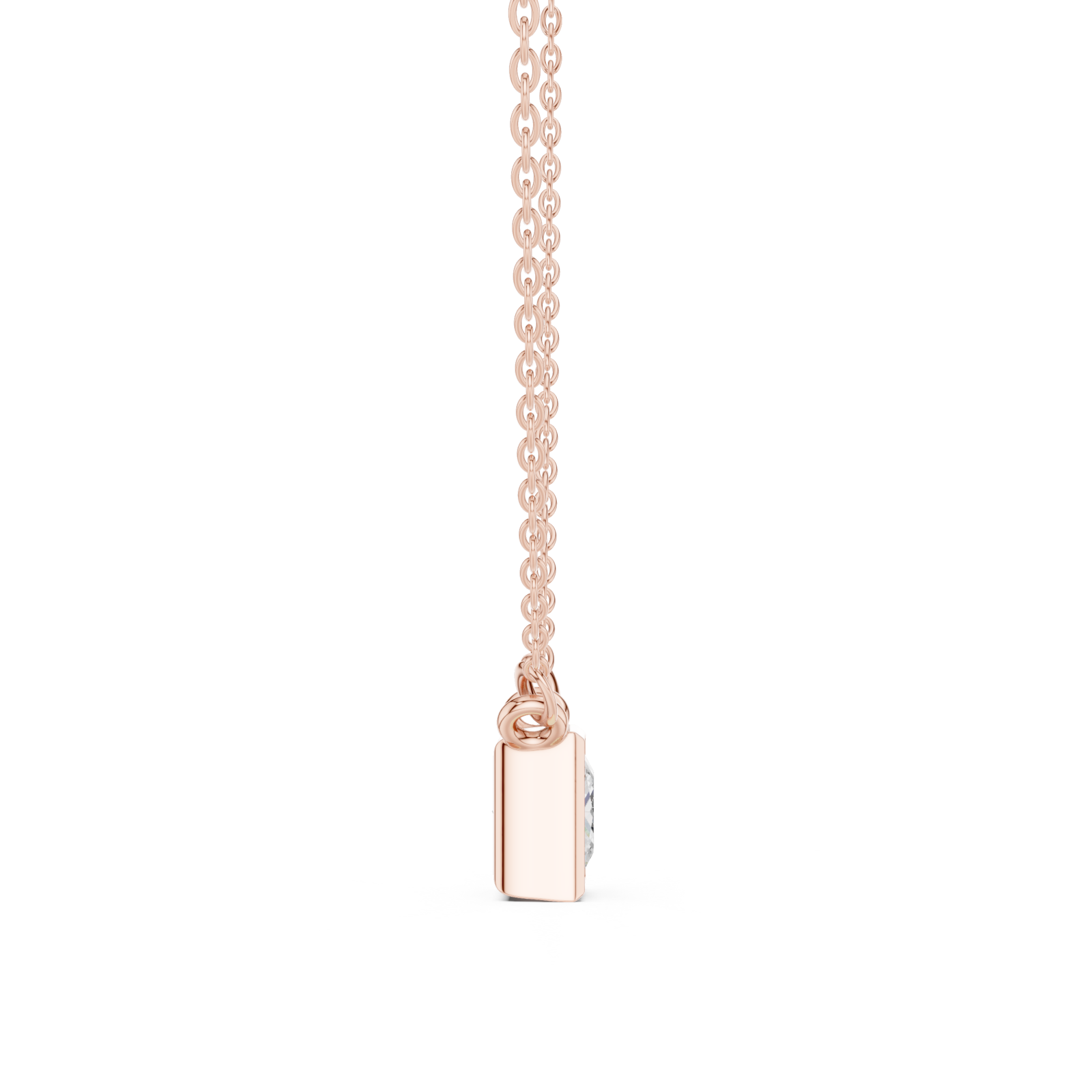  Rose Gold Eternal Muse Pendant Side View