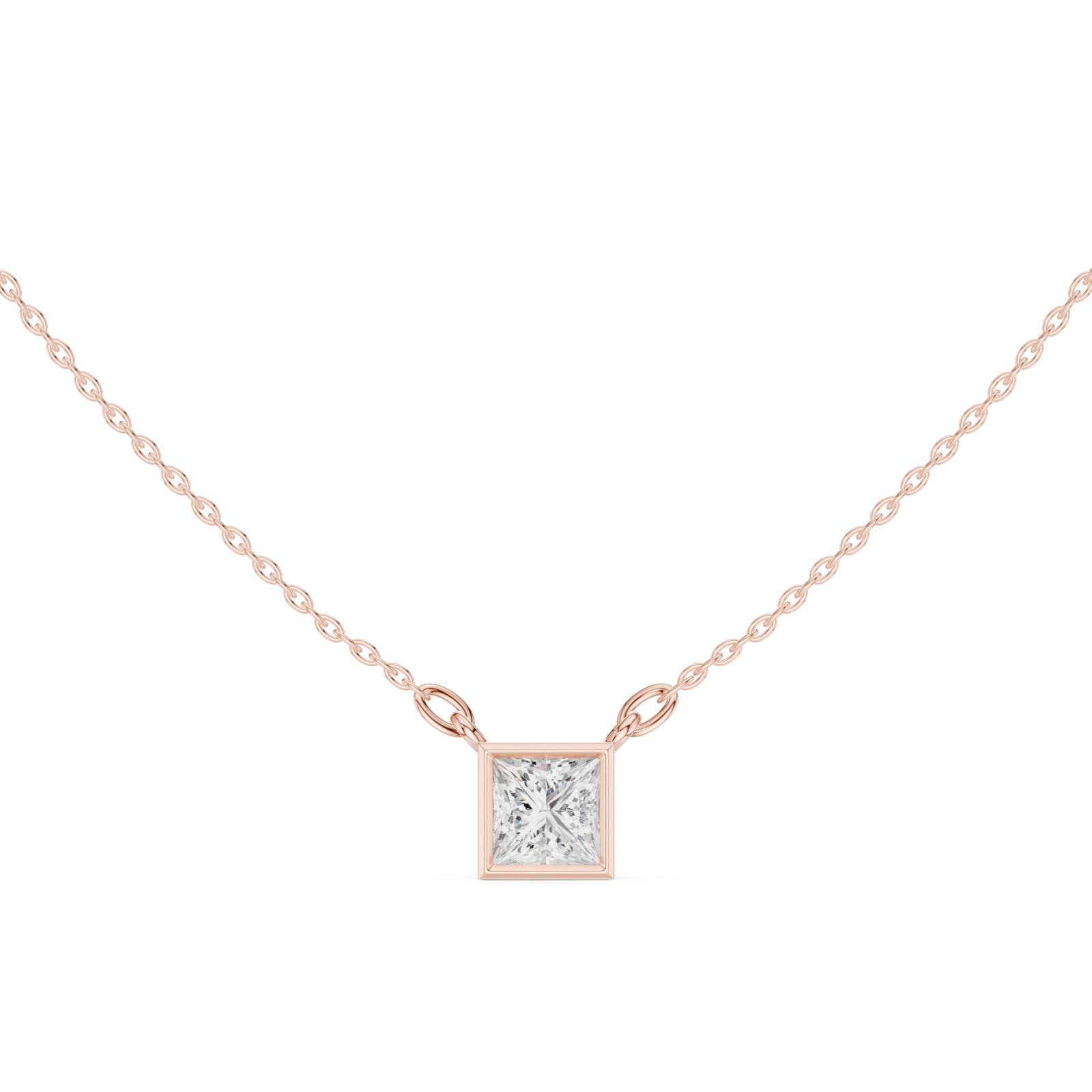  Rose Gold Eternal Muse Pendant Front View