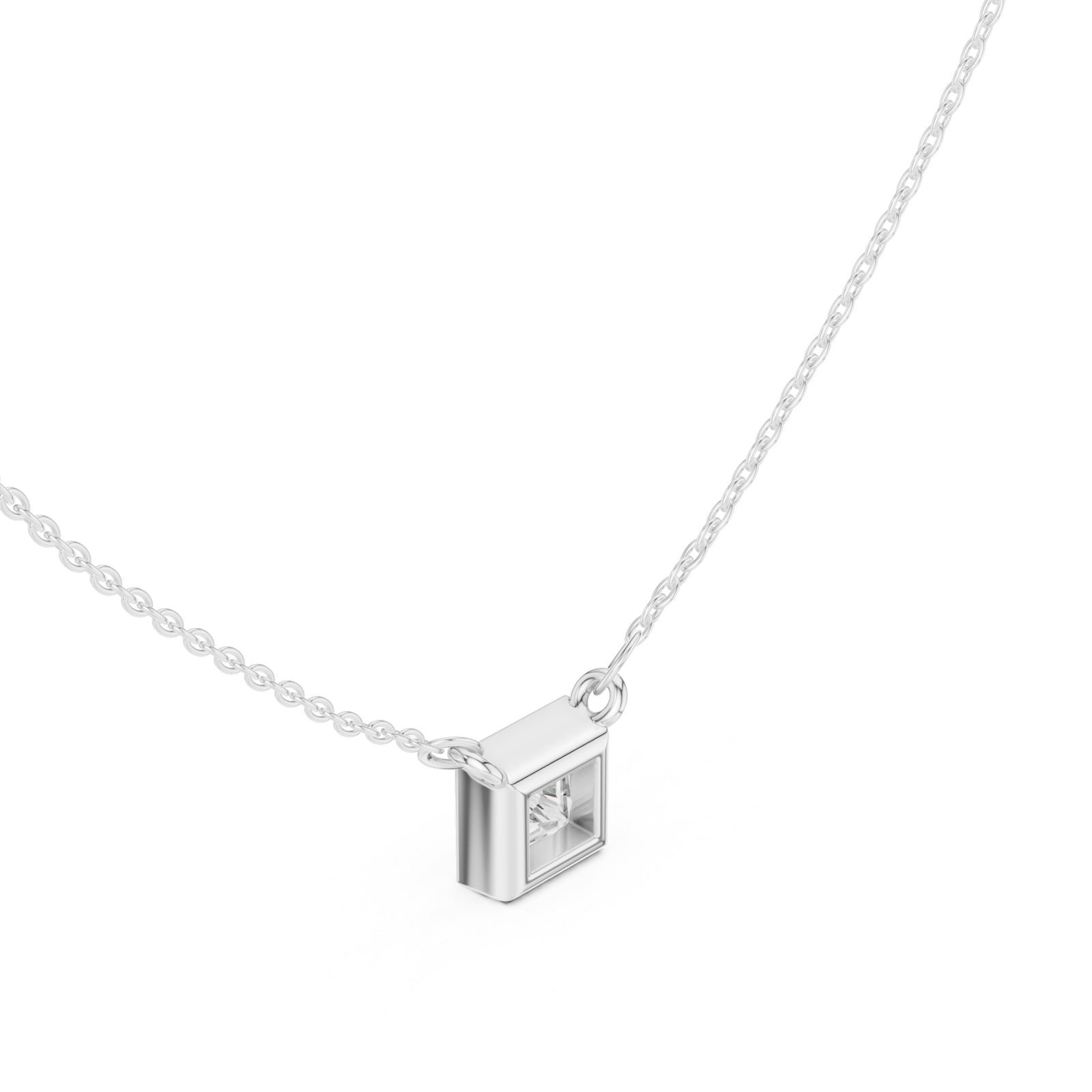  White Gold Eternal Muse Pendant Right View