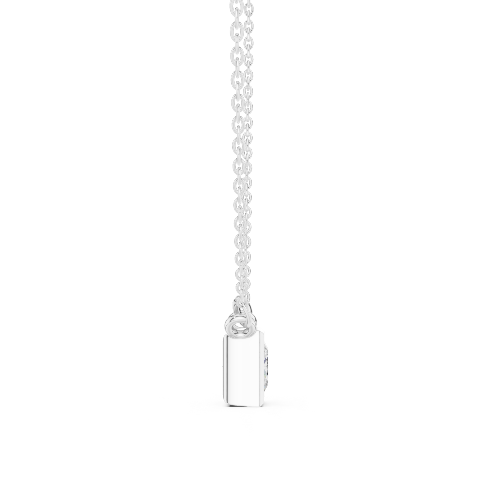  White Gold Eternal Muse Pendant Side View