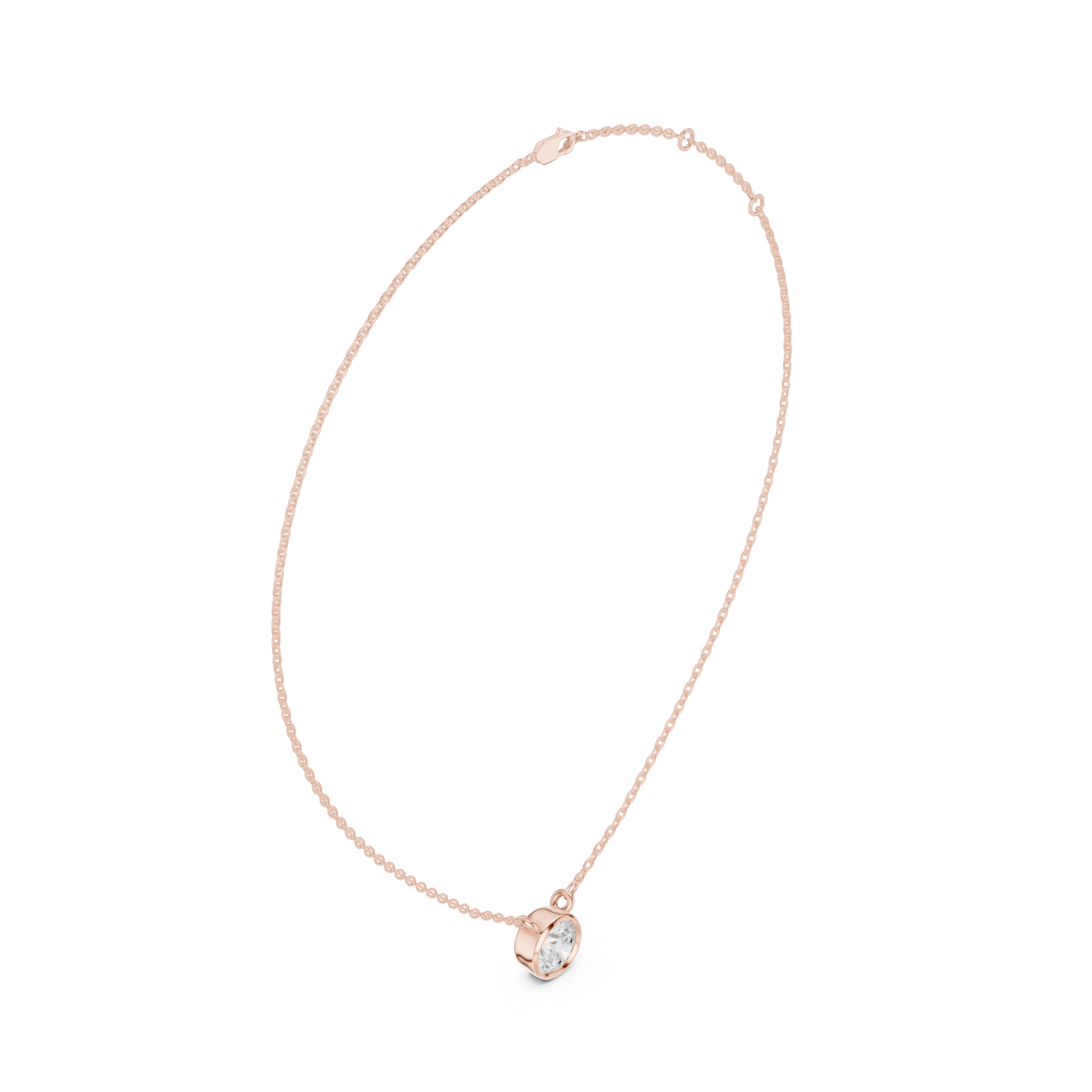  Rose Gold Classic Orb Pendant Left View