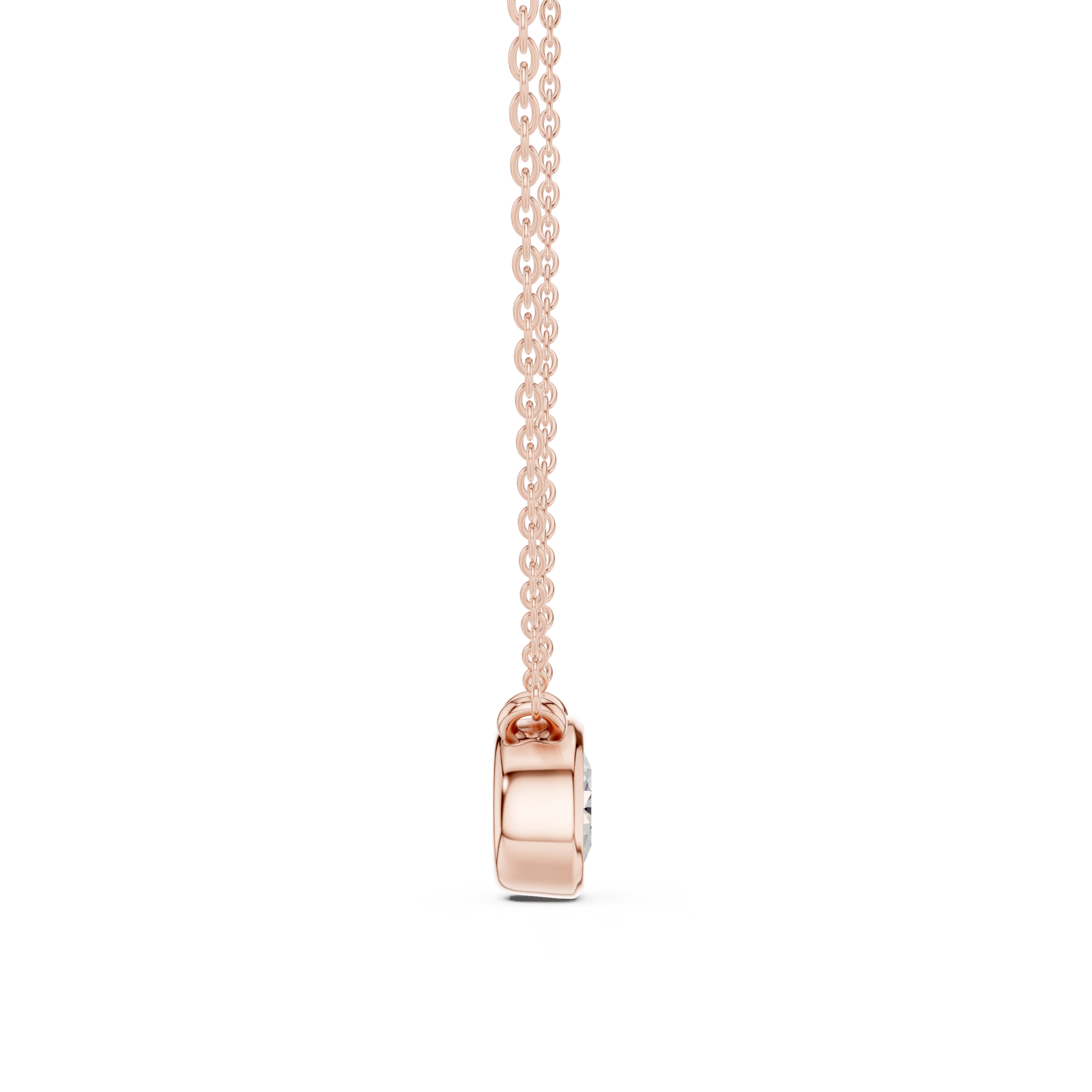  Rose Gold Classic Orb Pendant Side View
