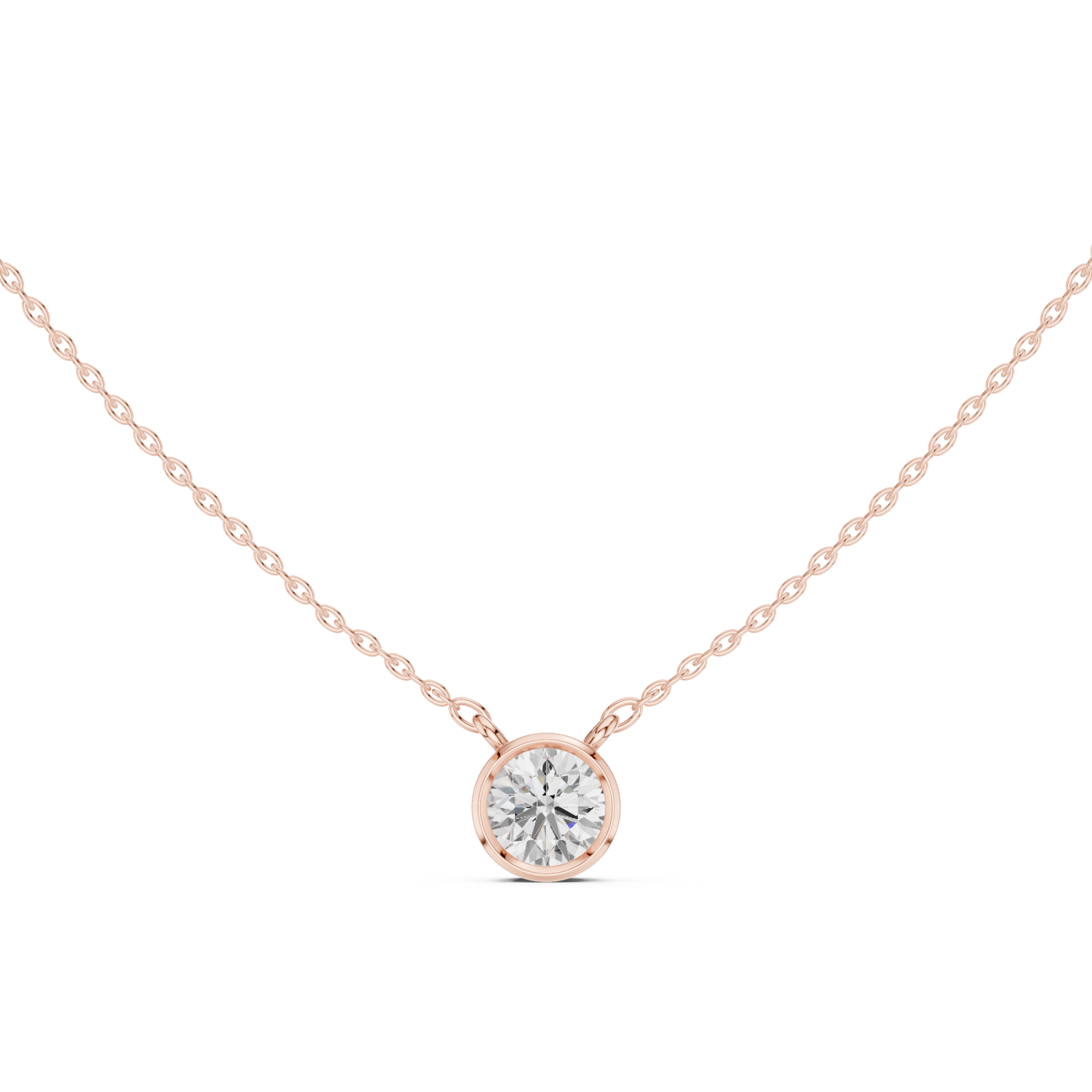  Rose Gold Classic Orb Pendant Front View