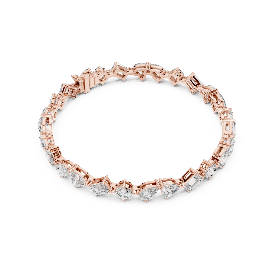  Rose Gold Blissful Whisper Link Fine Bracelet Right View