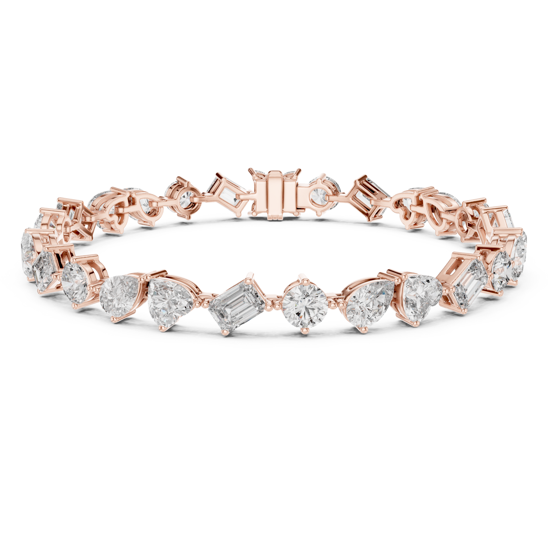  Rose Gold Blissful Whisper Link Fine Bracelet Right View