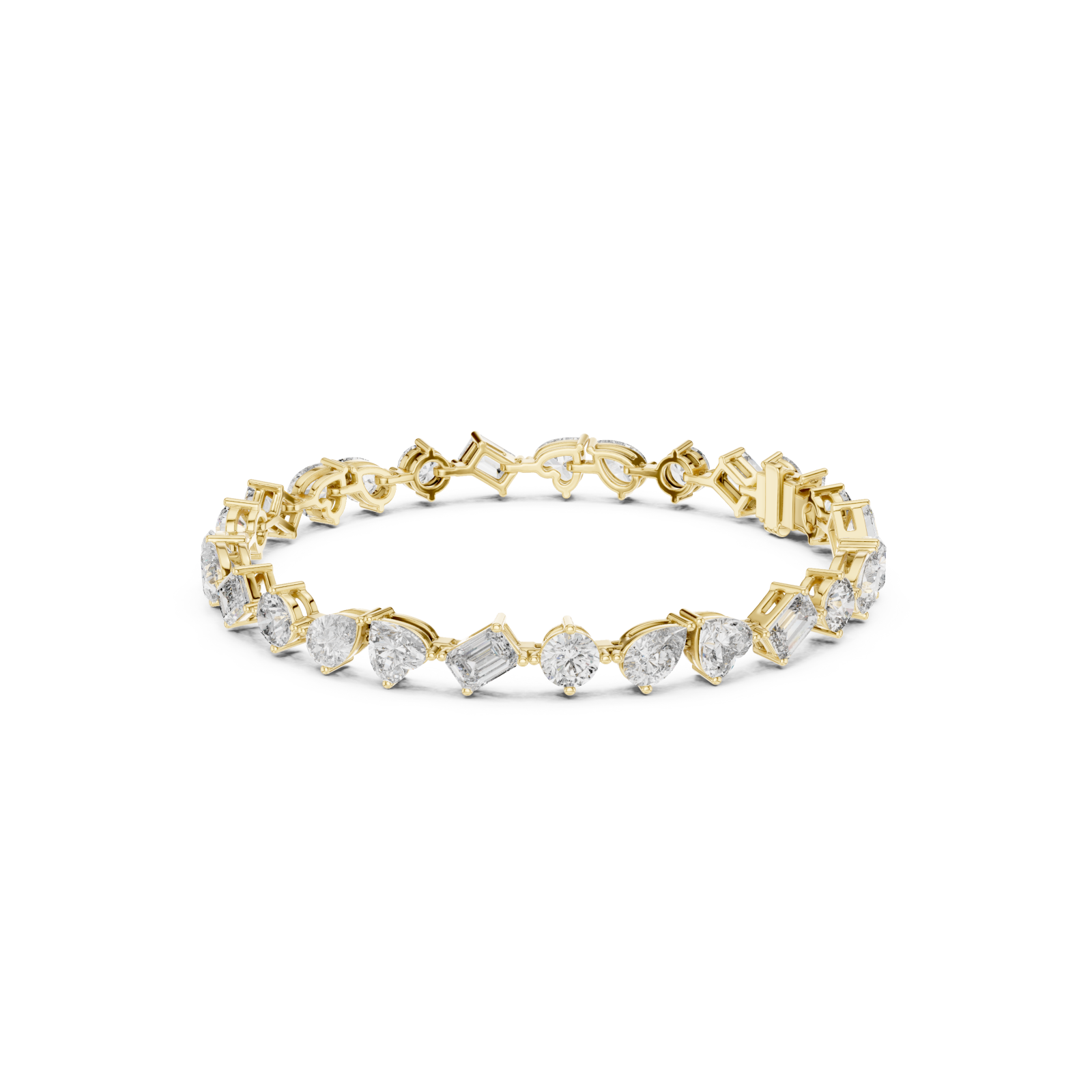  Gold Blissful Whisper Link Fine Bracelet Left View
