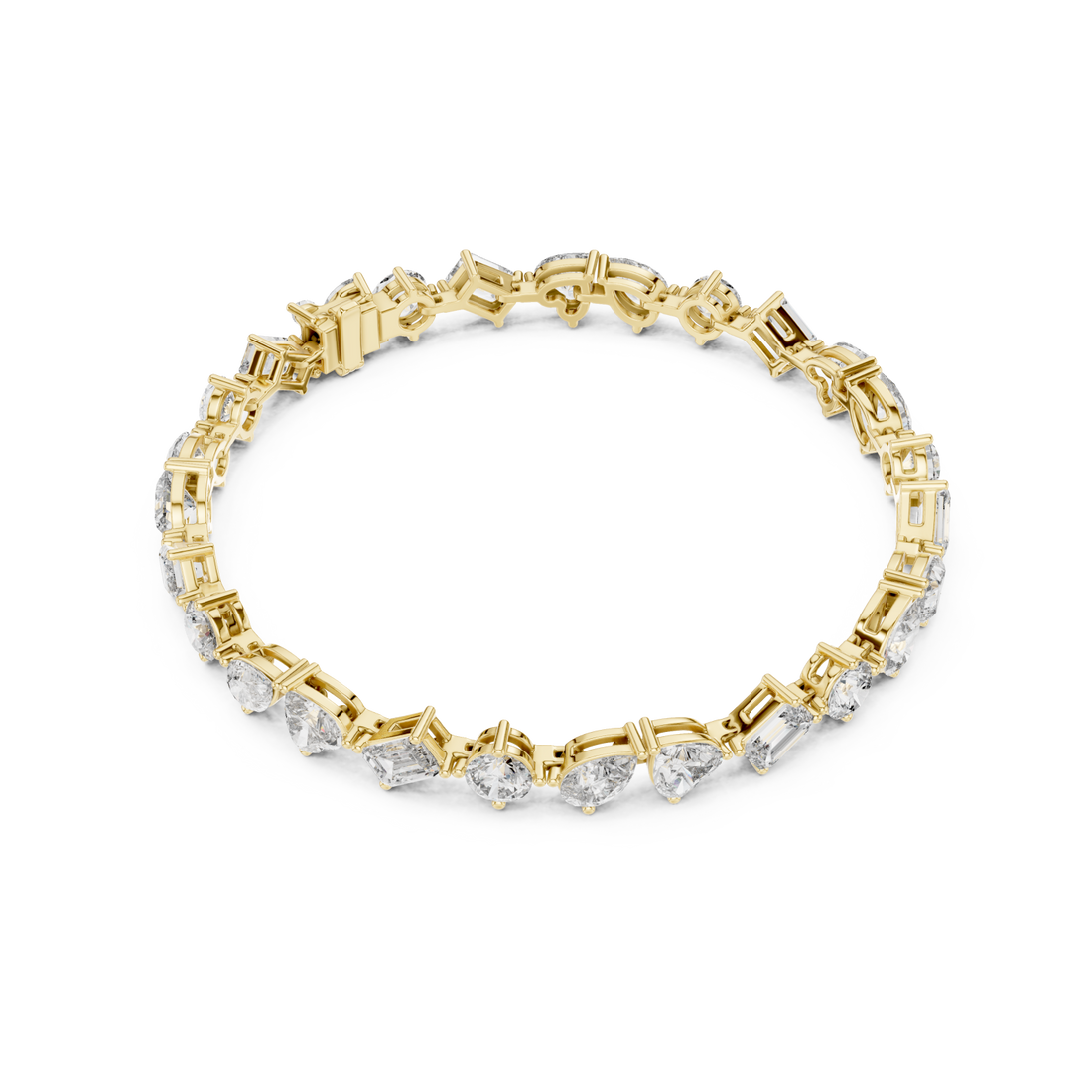 Gold Blissful Whisper Link Fine Bracelet Right View