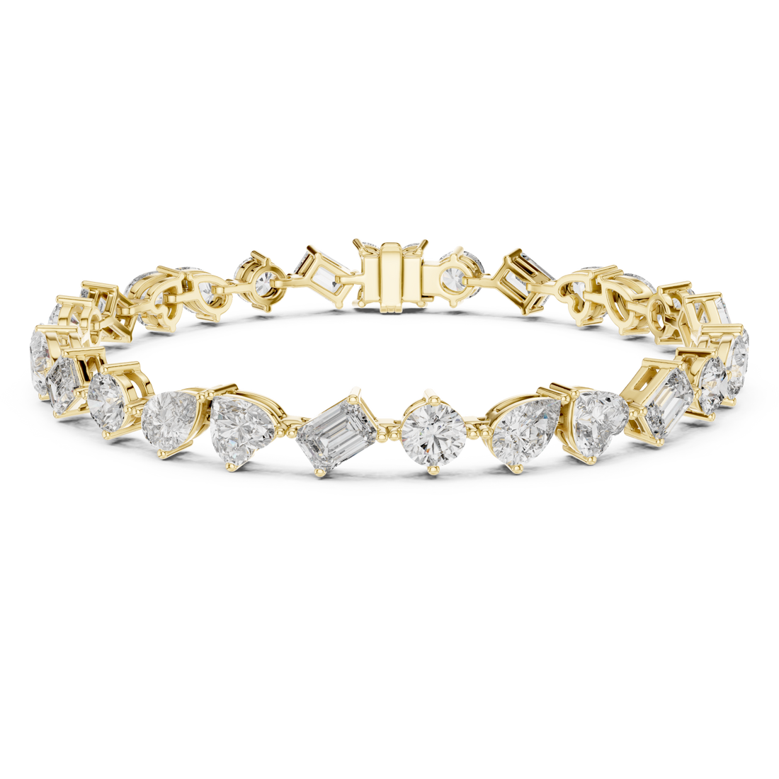Gold Blissful Whisper Link Fine Bracelet Right View