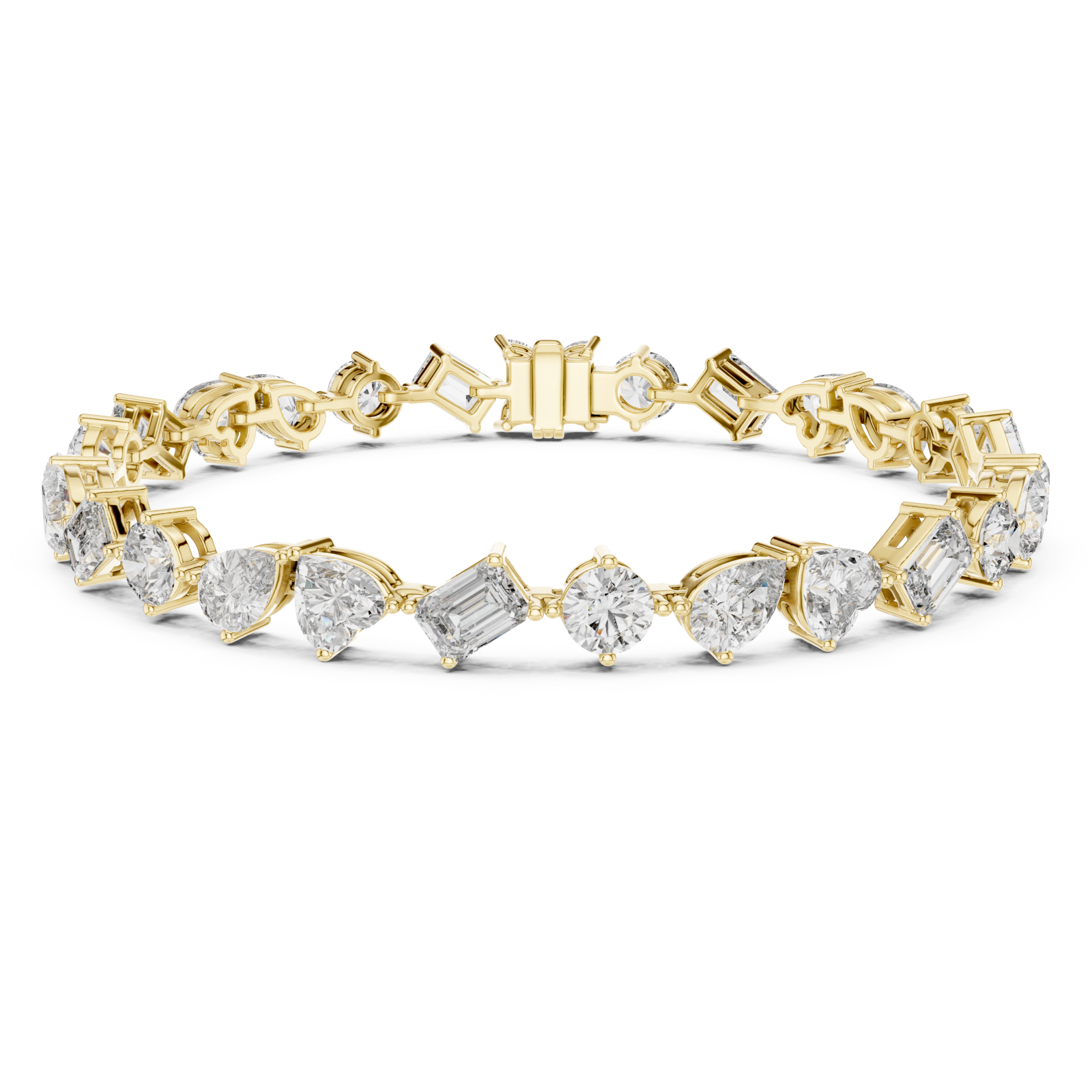 Gold Blissful Whisper Link Fine Bracelet Right View