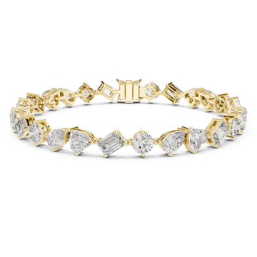 Gold Blissful Whisper Link Fine Bracelet Right View