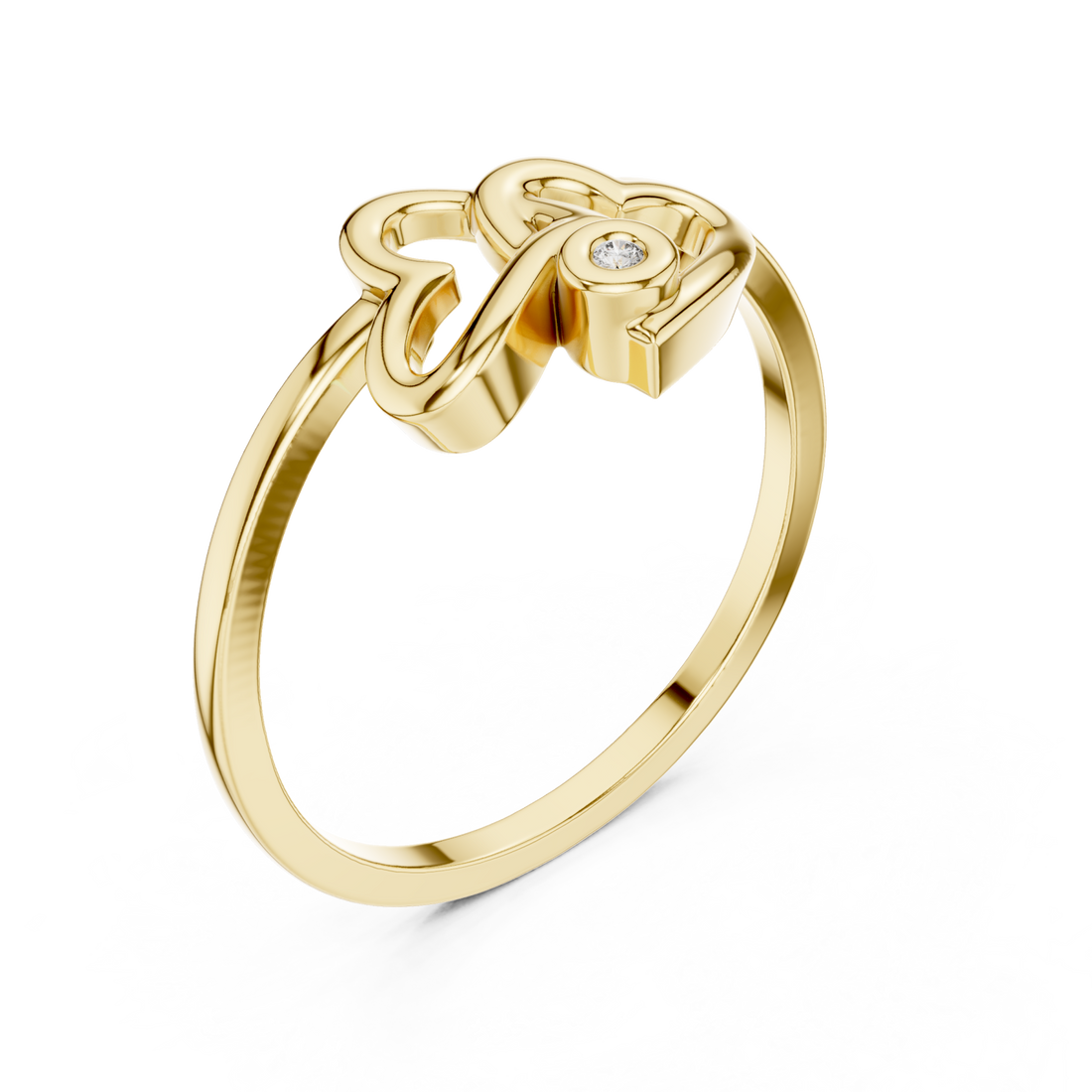 Gold Midnight Whisper Promise Keepsake Ring Right View